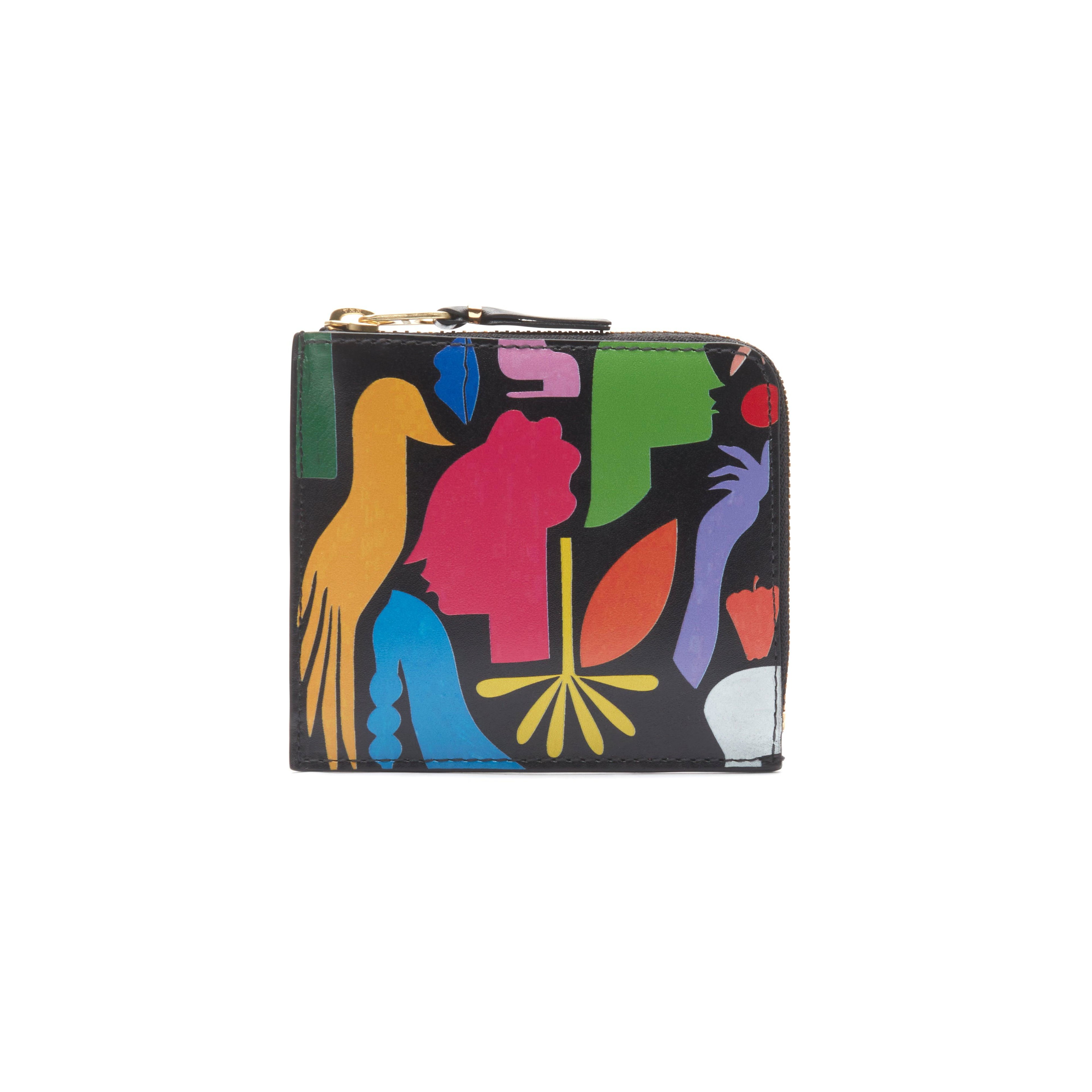 CDG Wallet - Diana Ejaita Zip Around Wallet - (Black SA3100DJ) by COMME DES GARCONS