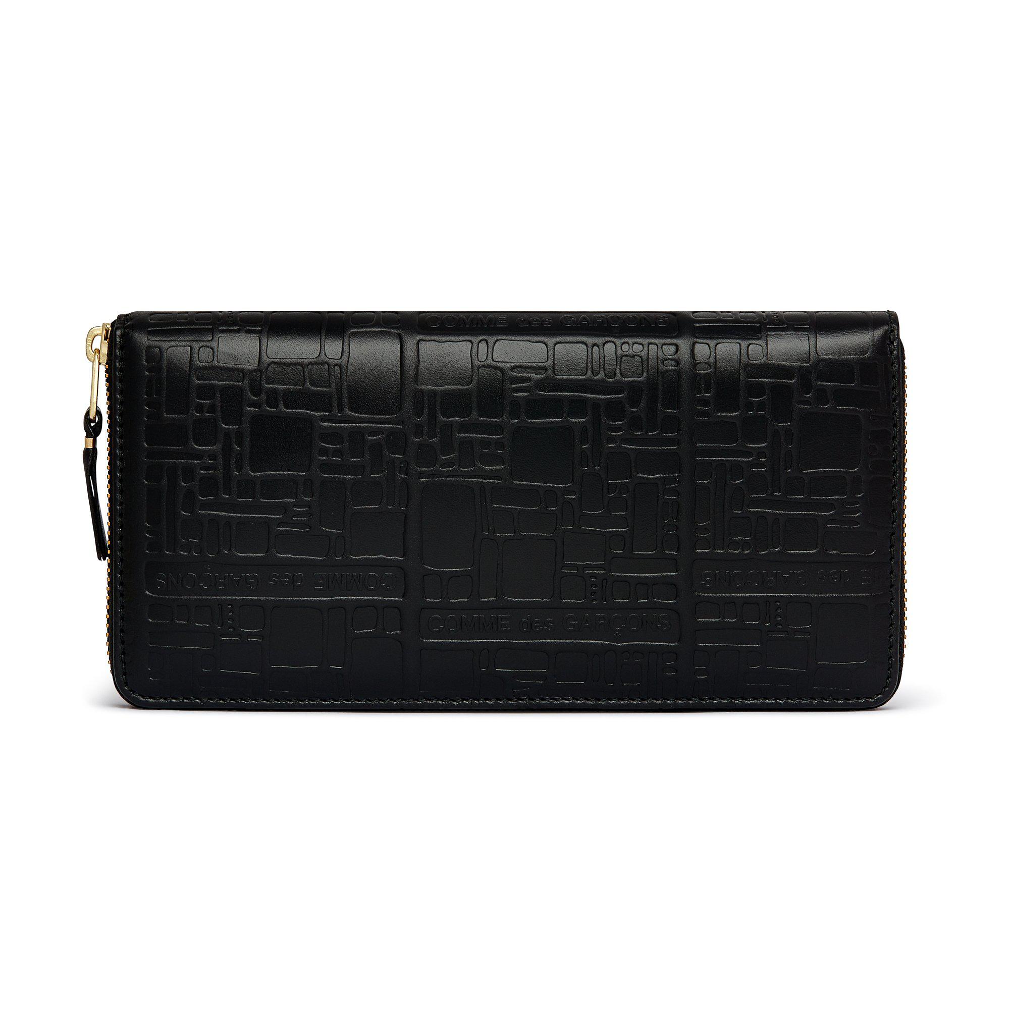 CDG Wallet - Embossed Logo Wallet - (Black SA0110EL) by COMME DES GARCONS