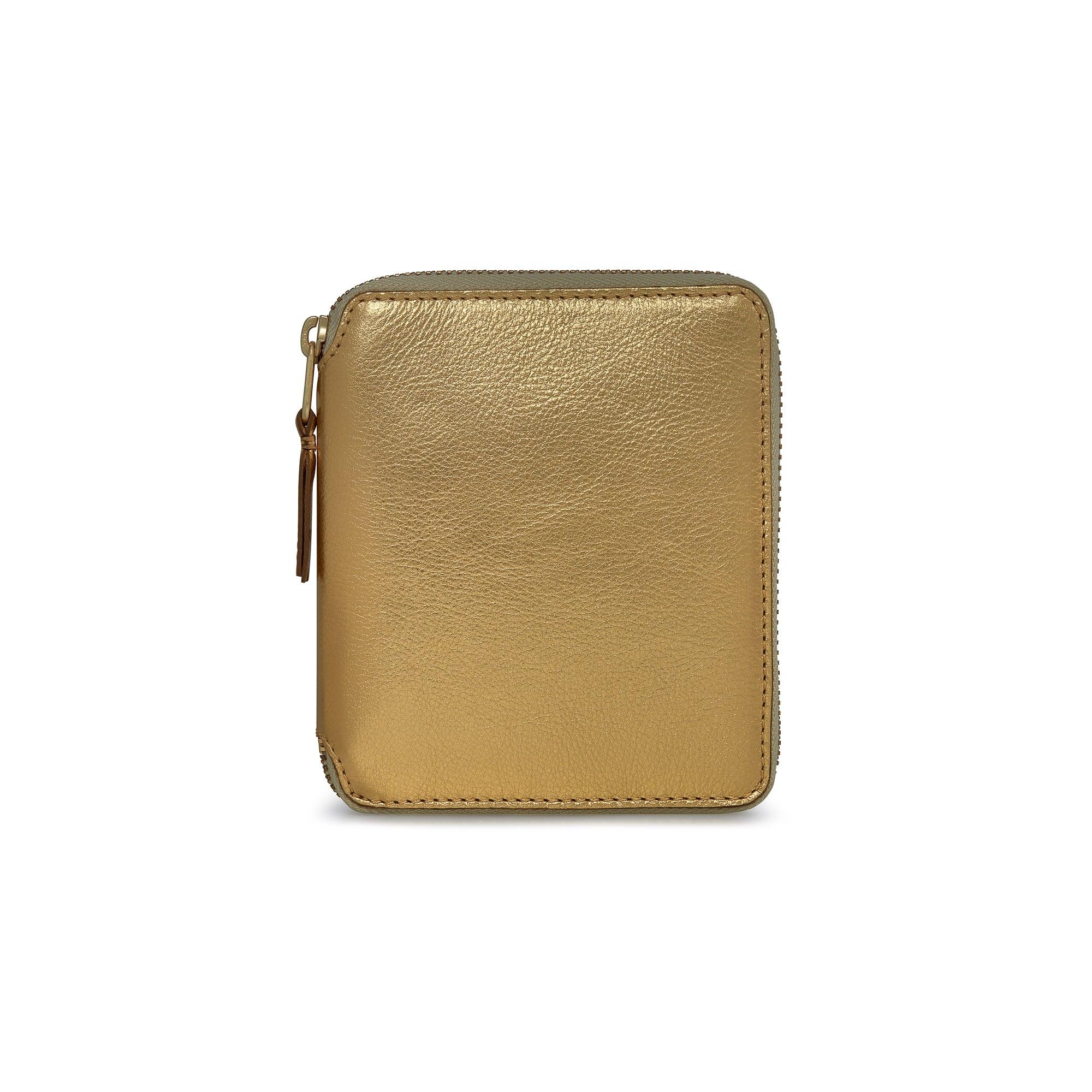 CDG Wallet - Full Zip Around Wallet - (Gold SA2100G) by COMME DES GARCONS