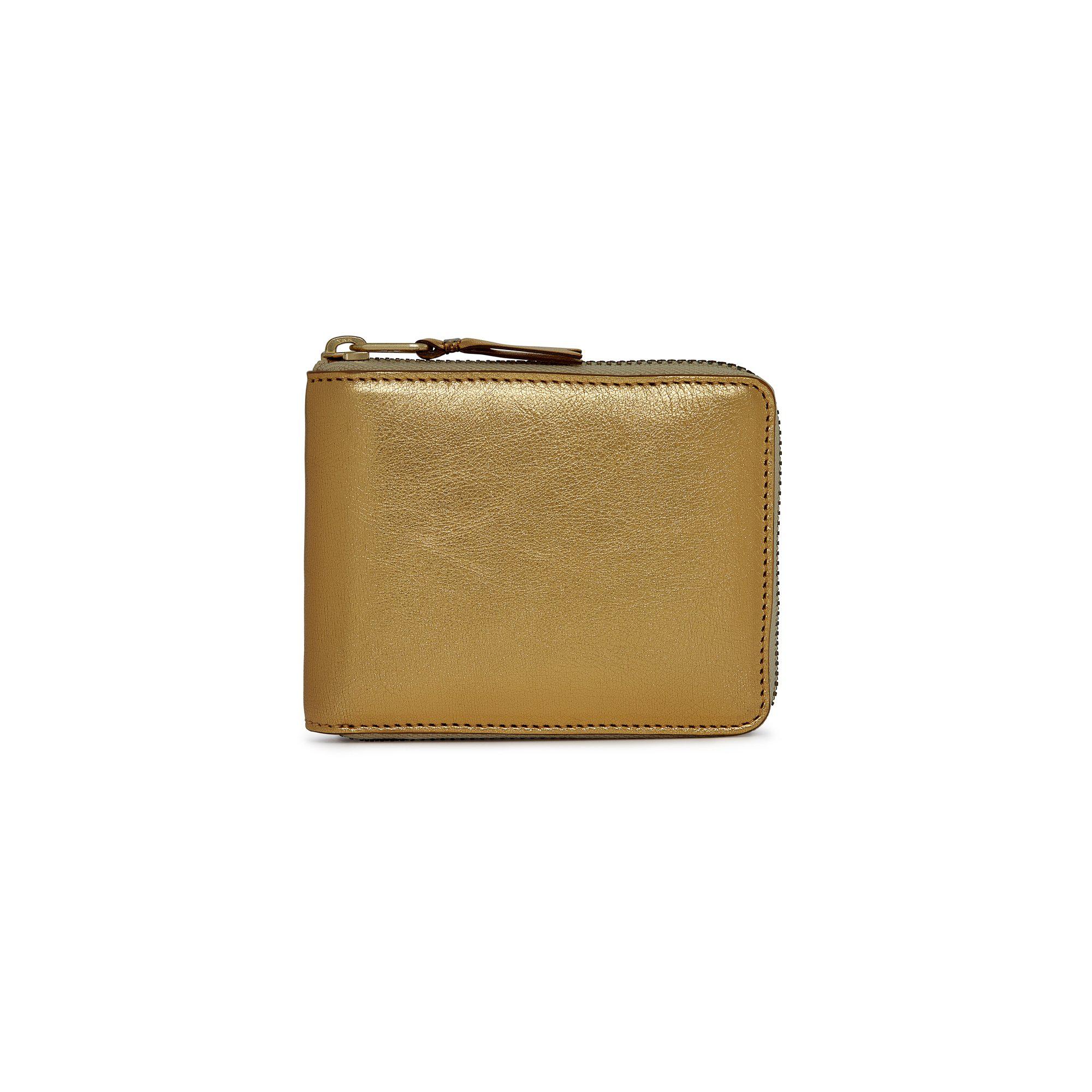 CDG Wallet - Gold Full Zip Around Wallet - (SA7100G) by COMME DES GARCONS