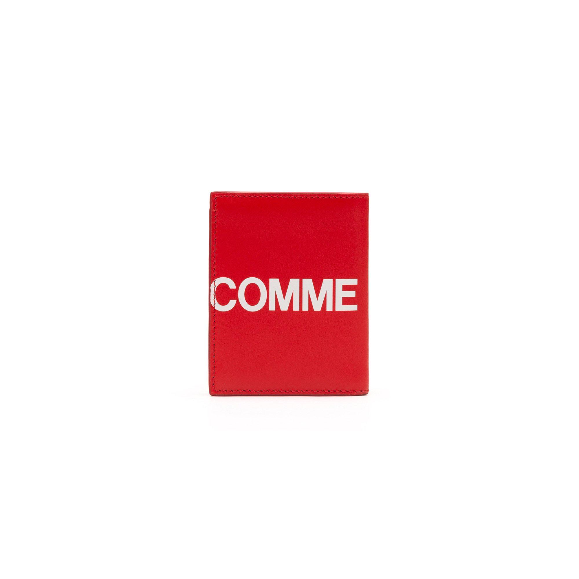 CDG Wallet - Huge Logo Bifold Wallet - (Red SA0641HL) by COMME DES GARCONS