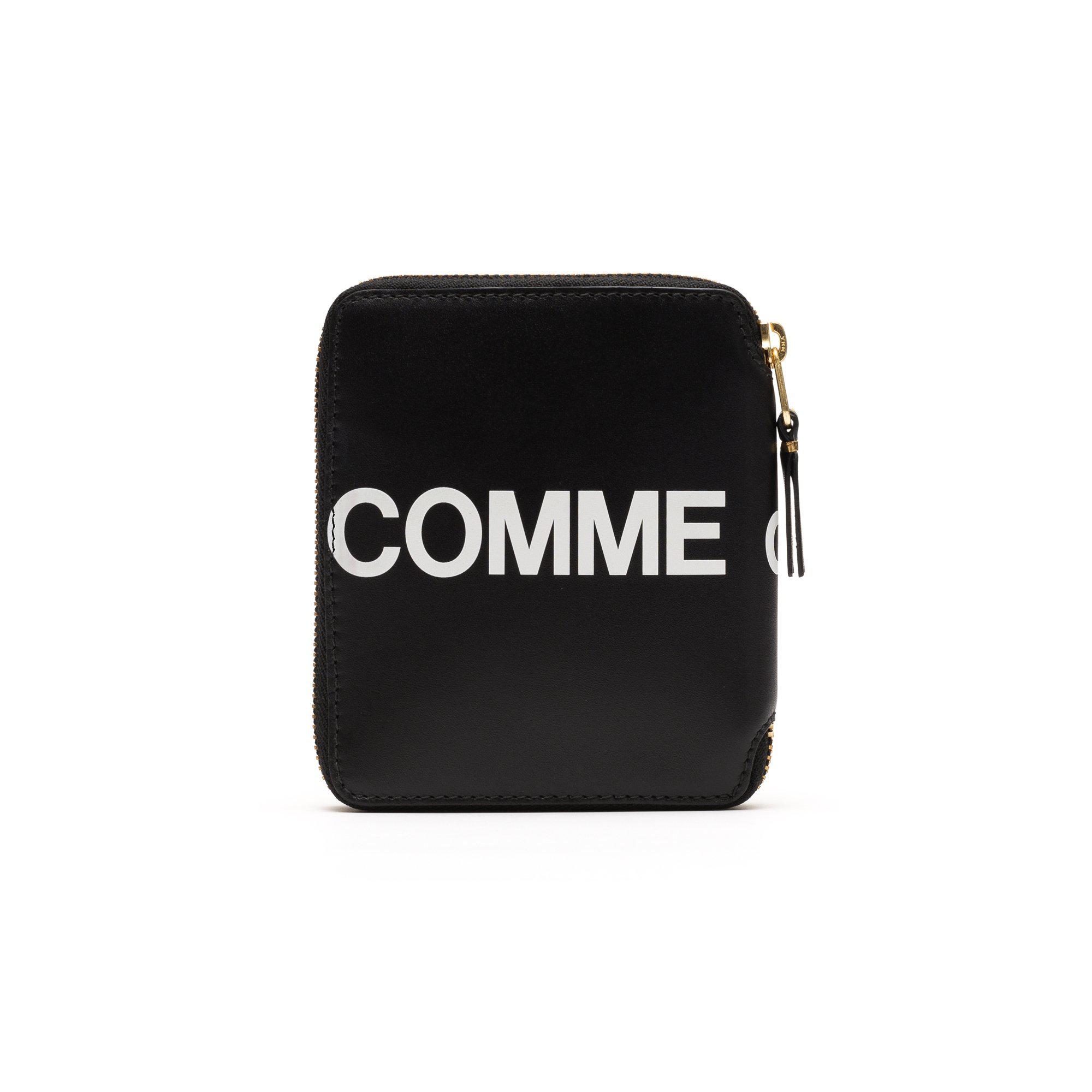 CDG Wallet - Huge Logo Full Zip Around Wallet - (Black SA2100HL) by COMME DES GARCONS