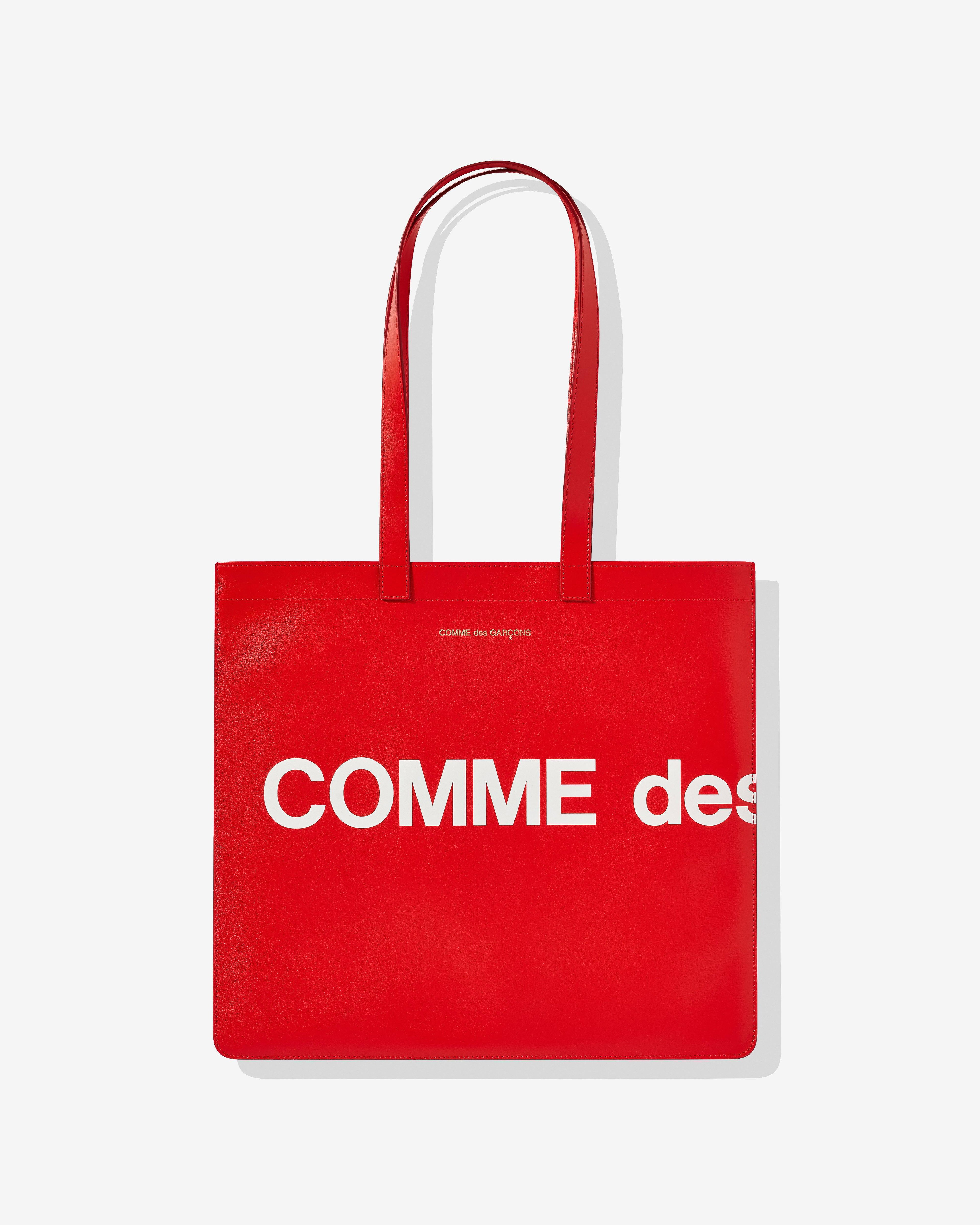 CDG Wallet - Huge Logo Tote Bag - (Red SA9001HL) by COMME DES GARCONS
