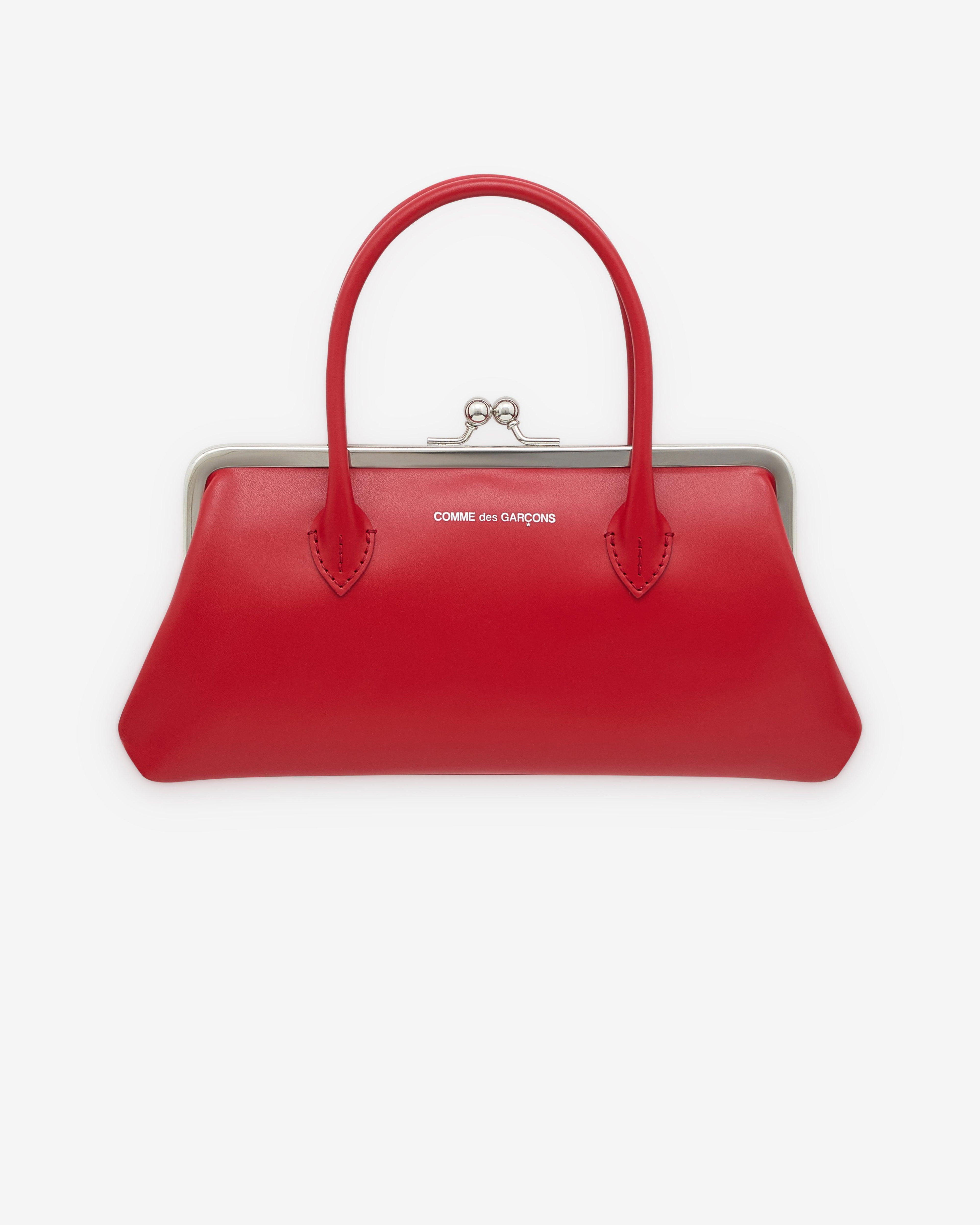 CDG Wallet - Large Wallet With Clasp Handles - (Red SA0303CH) by COMME DES GARCONS