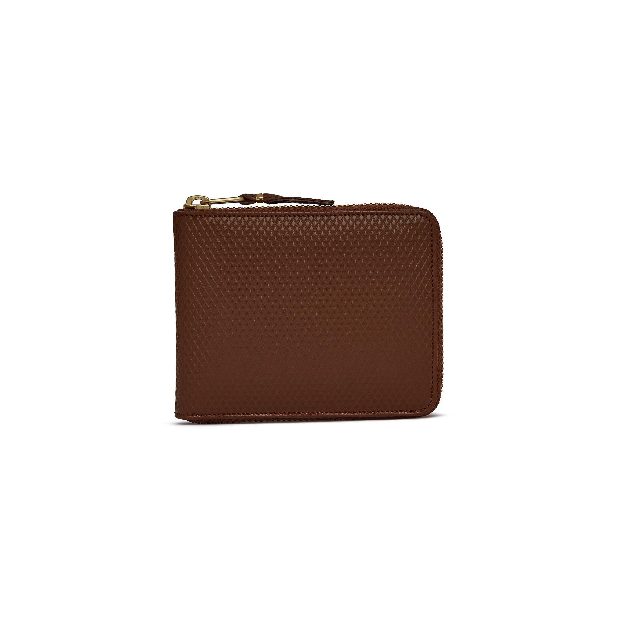 CDG Wallet - Luxury Group Full Zip Around Wallet - (Brown SA7100LG) by COMME DES GARCONS