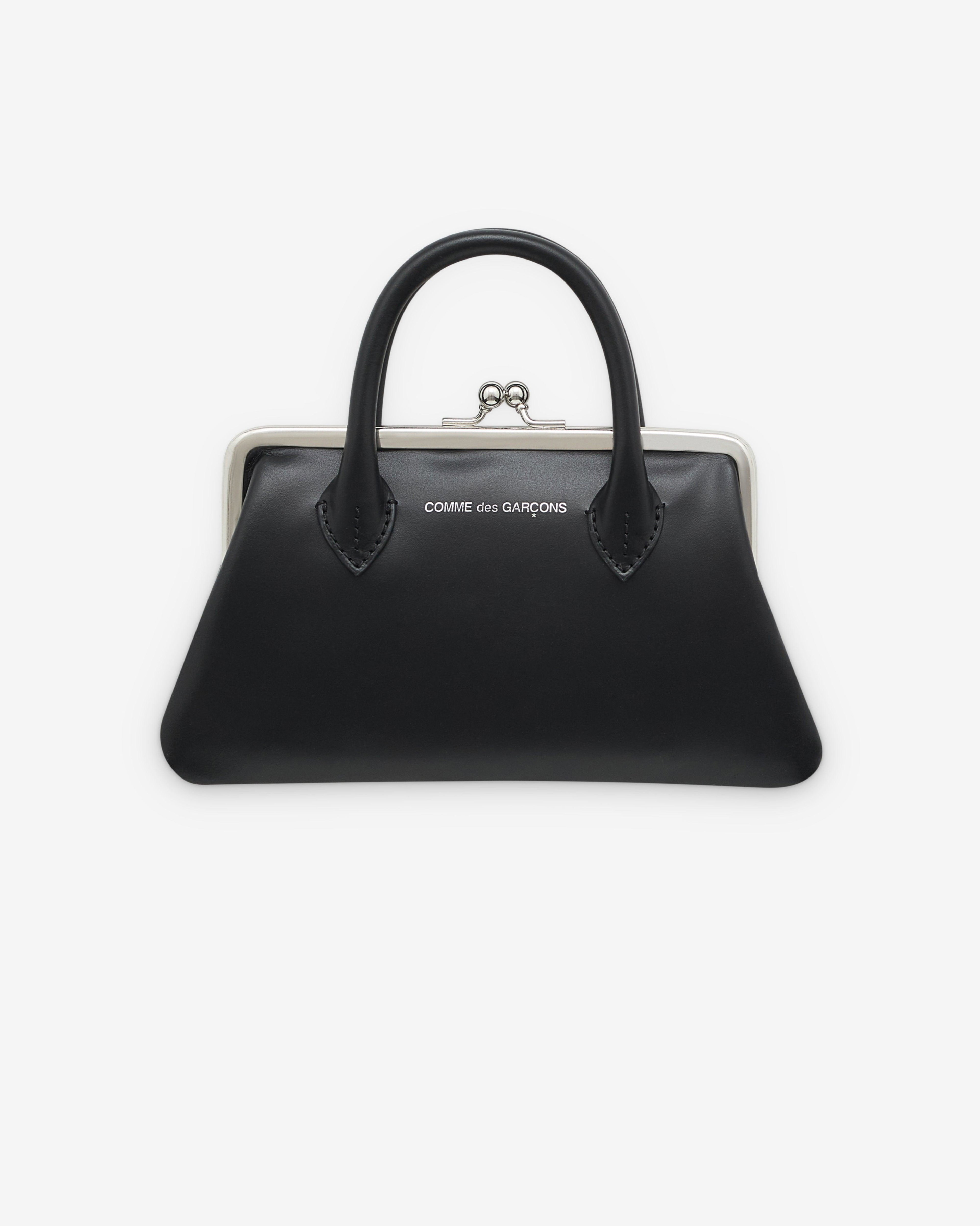 CDG Wallet - Medium Wallet With Clasp Handles - (Black SA0302CH) by COMME DES GARCONS