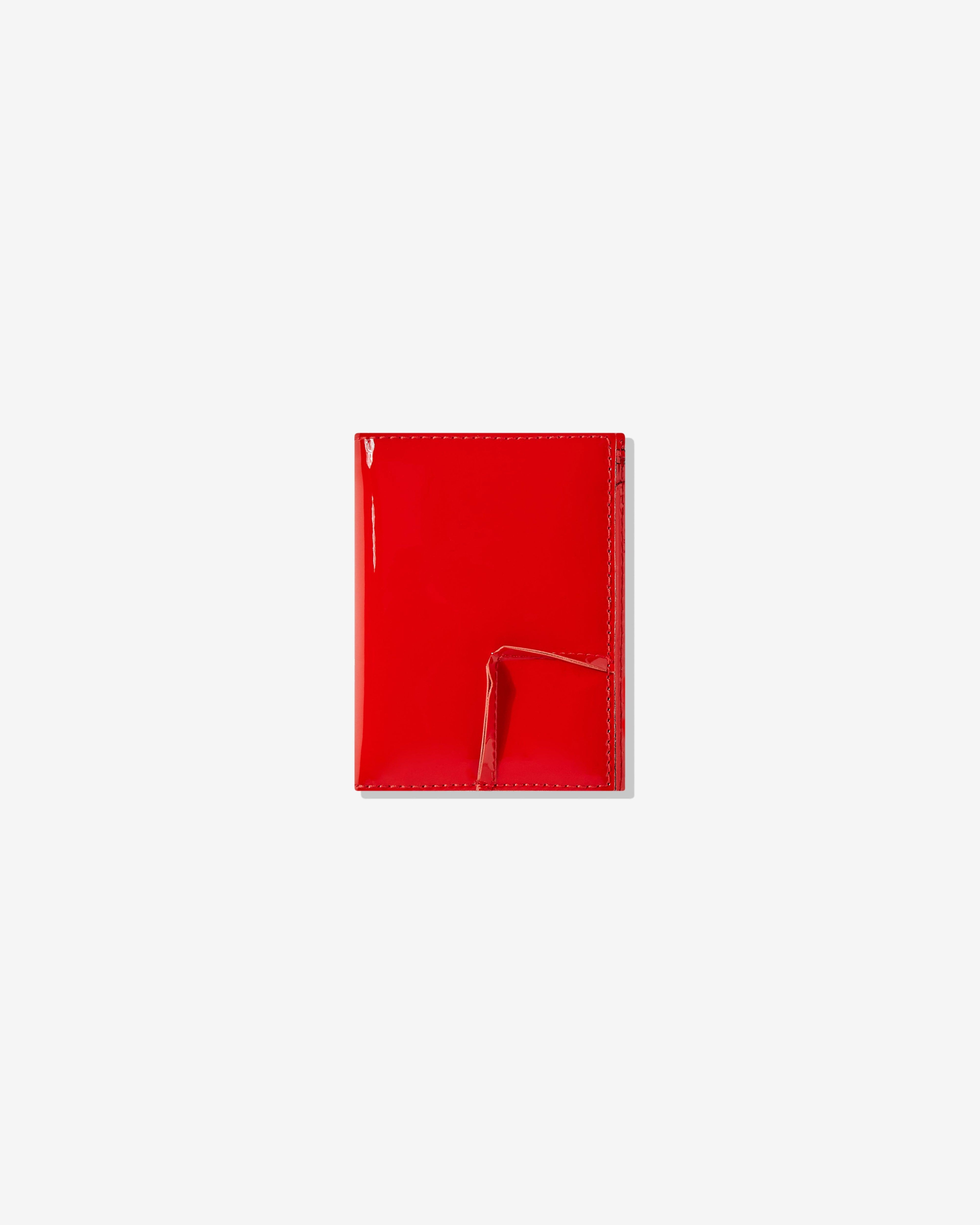 CDG Wallet - Reversed Hem Bifold Wallet - (Red) SA0641RH by COMME DES GARCONS
