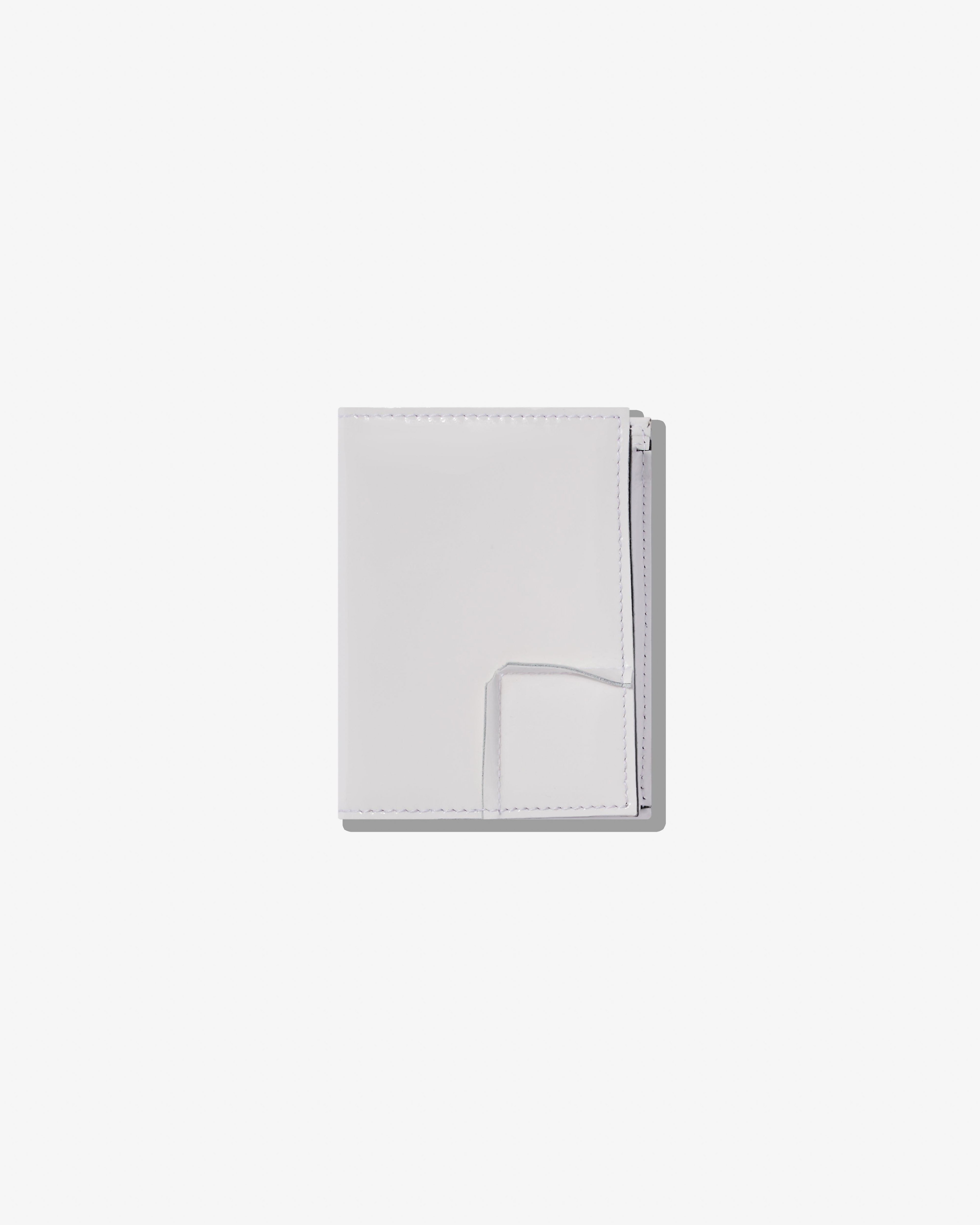 CDG Wallet - Reversed Hem Bifold Wallet - (White) SA0641RH by COMME DES GARCONS