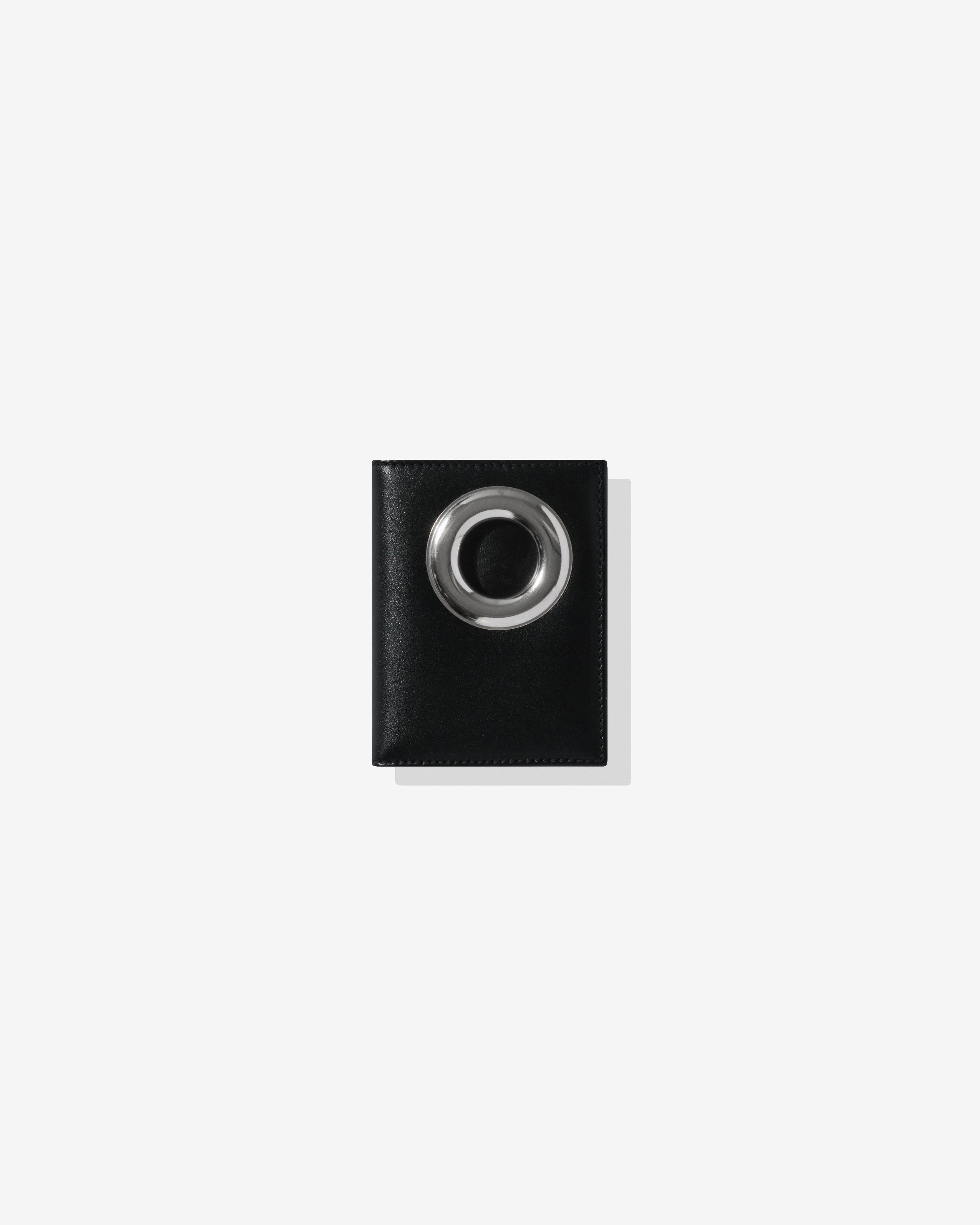 CDG Wallet - Silver Eyelet Bifold Wallet - (Black SA0641SE) by COMME DES GARCONS