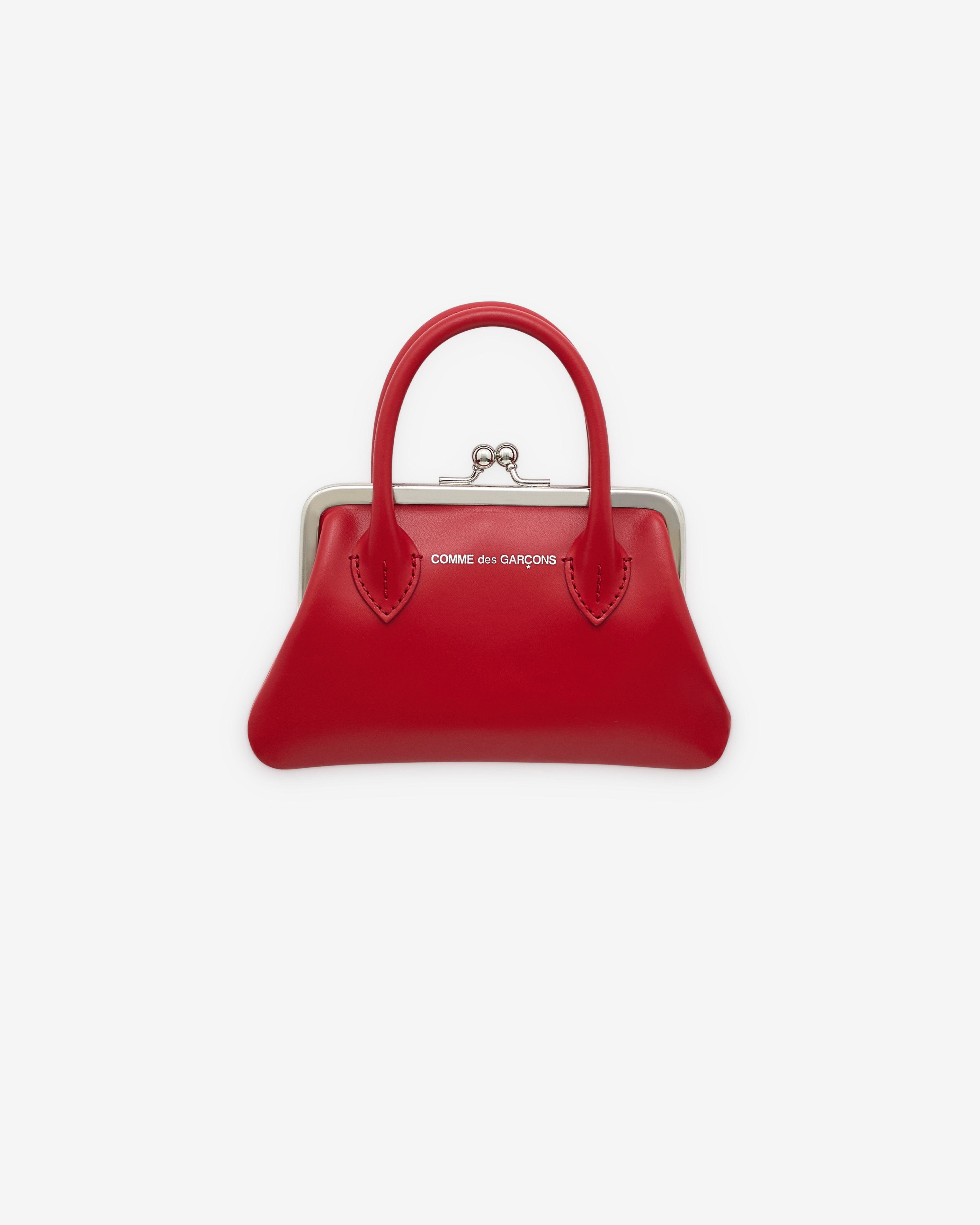 CDG Wallet - Small Wallet With Clasp Handles - (Red SA0301CH) by COMME DES GARCONS