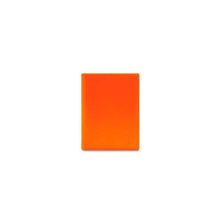 CDG Wallet - Super Fluo Bifold Wallet - (Light Orange/Pink SA0641SF) by COMME DES GARCONS
