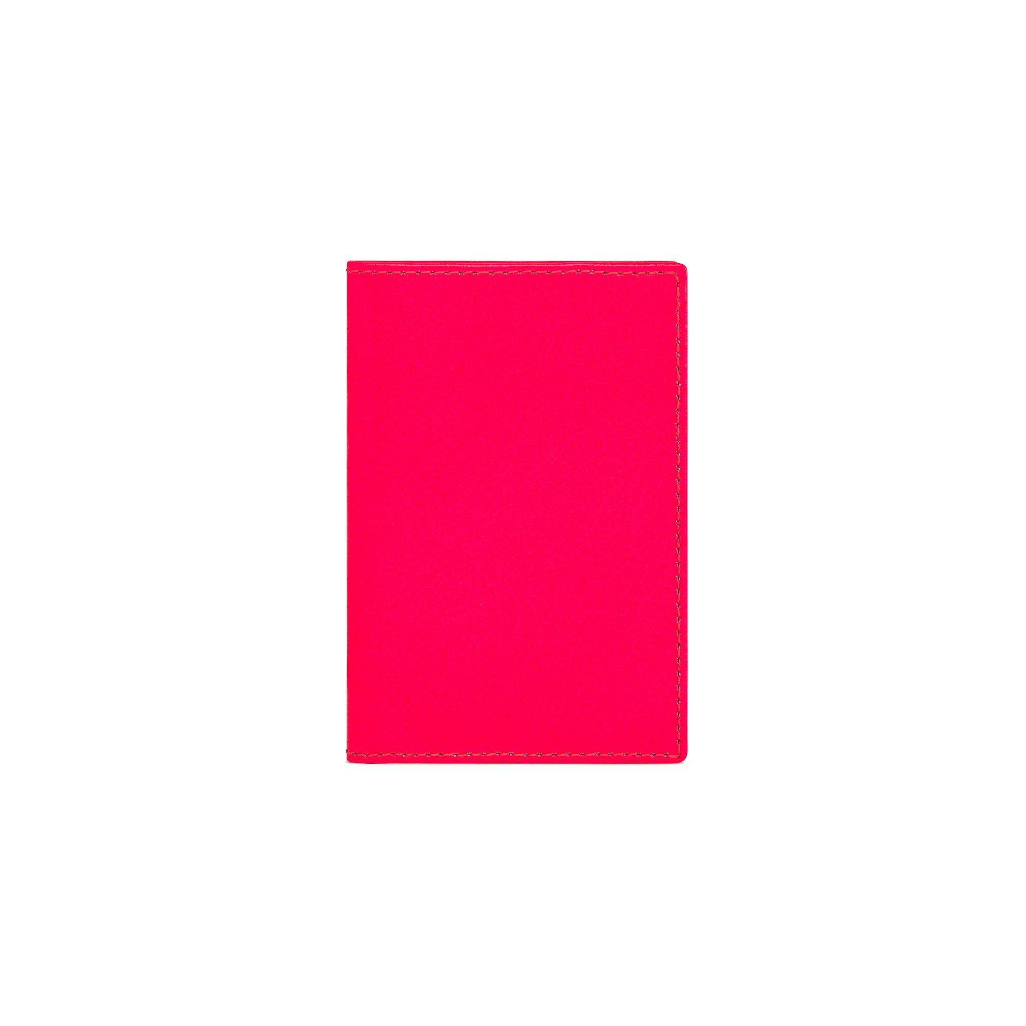 CDG Wallet - Super Fluo Bifold Wallet - (Pink SA6400) by COMME DES GARCONS