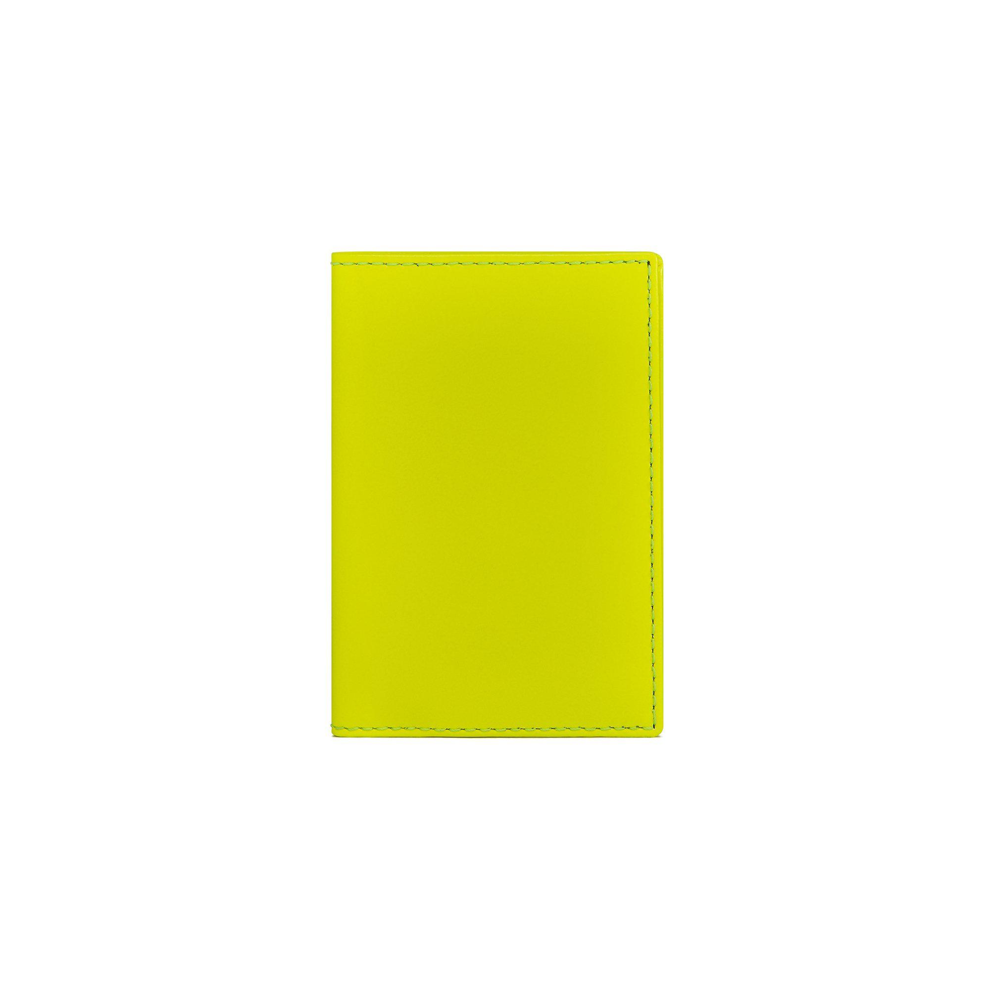 CDG Wallet - Super Fluo Bifold Wallet - (Yellow SA6400SF) by COMME DES GARCONS