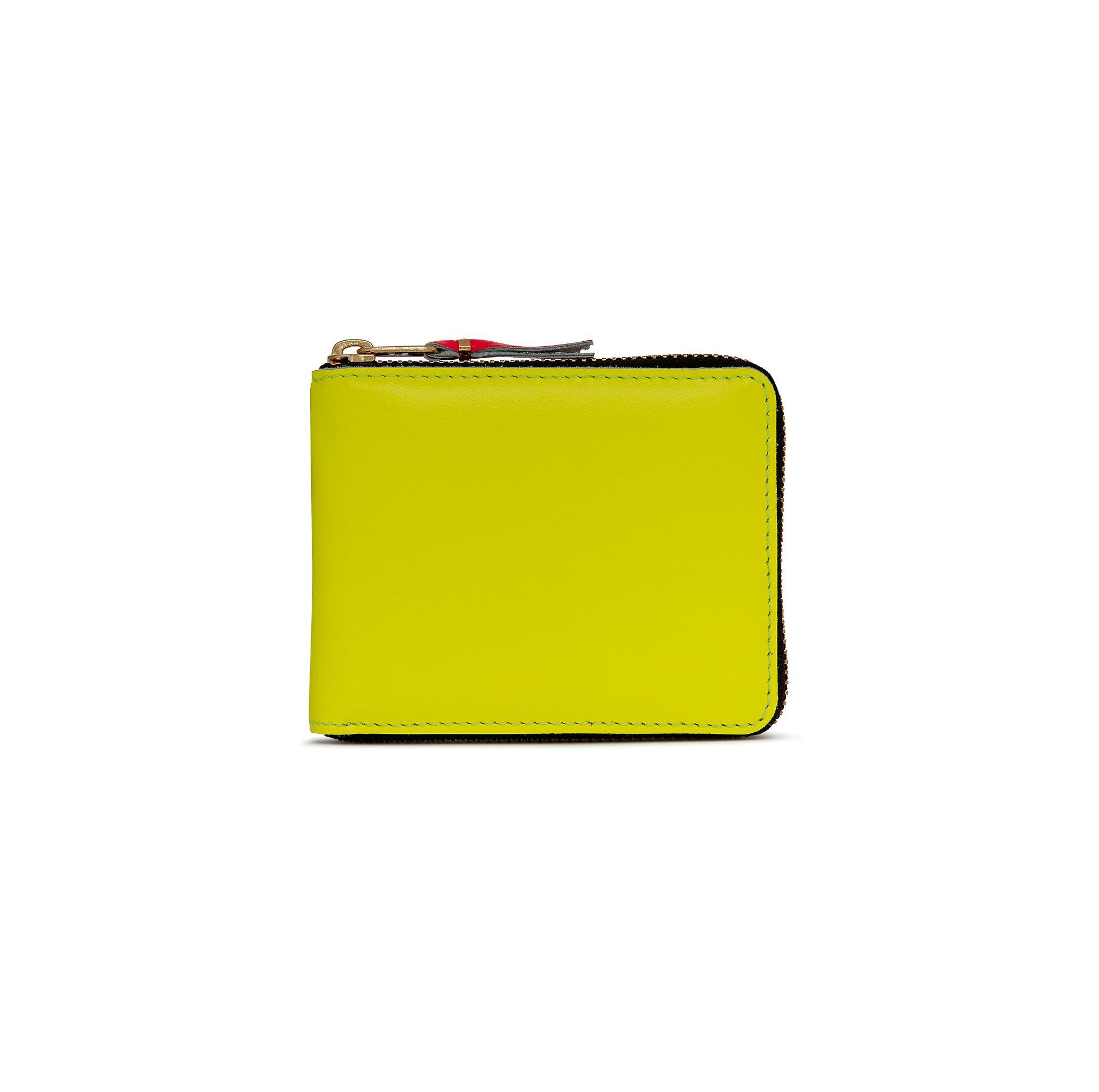 CDG Wallet - Super Fluo Full Zip Around Wallet - (Yellow/Orange SA7100SF) by COMME DES GARCONS