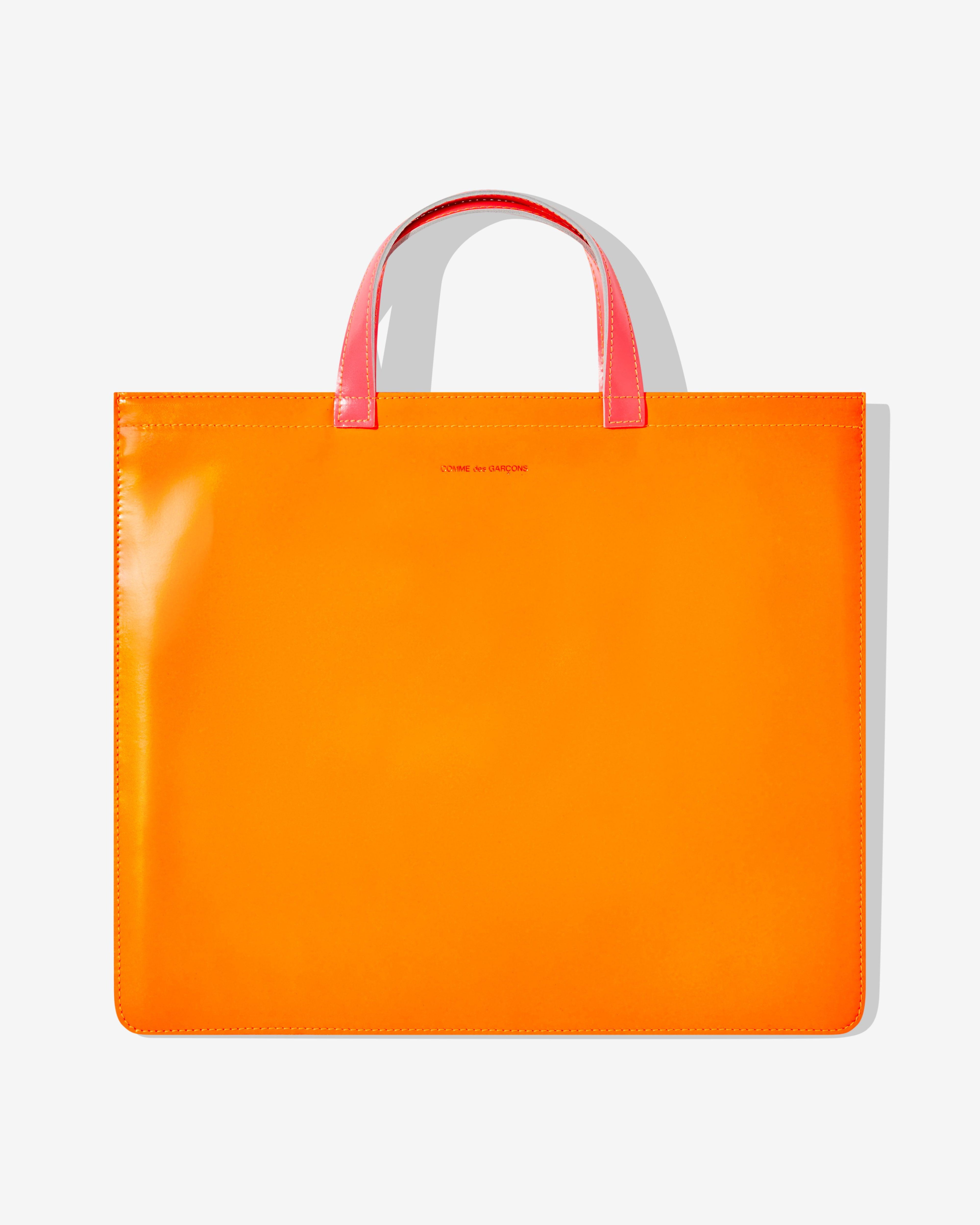 CDG Wallet - Super Fluo Tote Bag - (Orange/Yellow SA9000SF) by COMME DES GARCONS