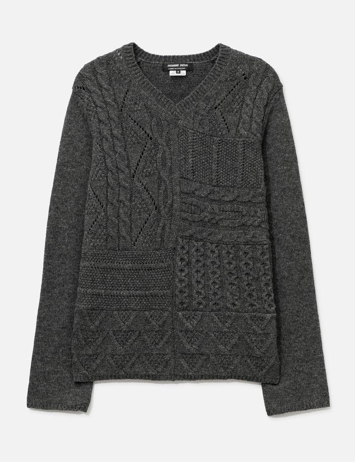 Cable V Neck Knit by COMME DES GARCONS