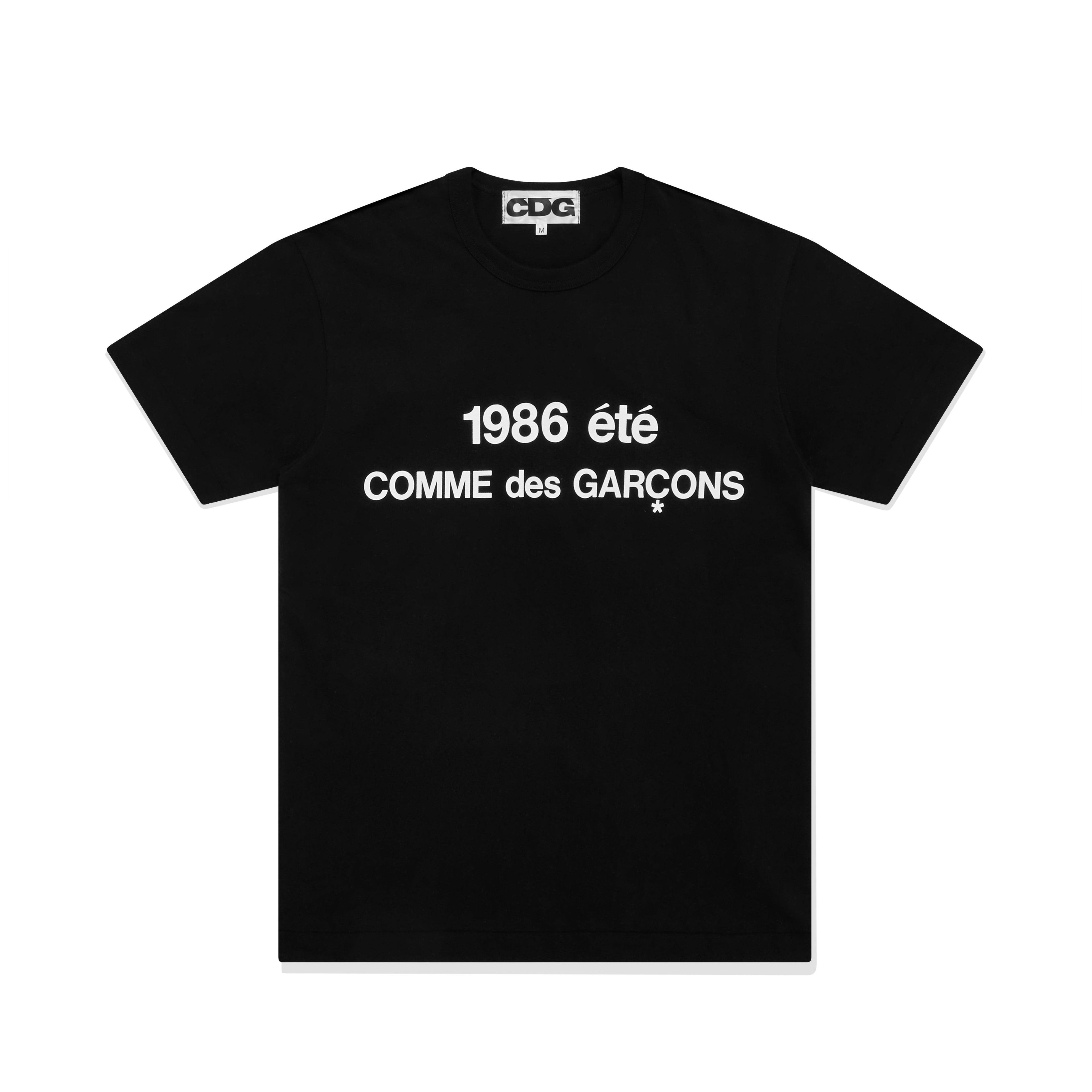 Cdg - 1986 Comme des Garçons T-Shirt - (Black) by COMME DES GARCONS Cdg - 1986 Comme des Garçons T-Shirt - (Black) by COMME DES GARCONS