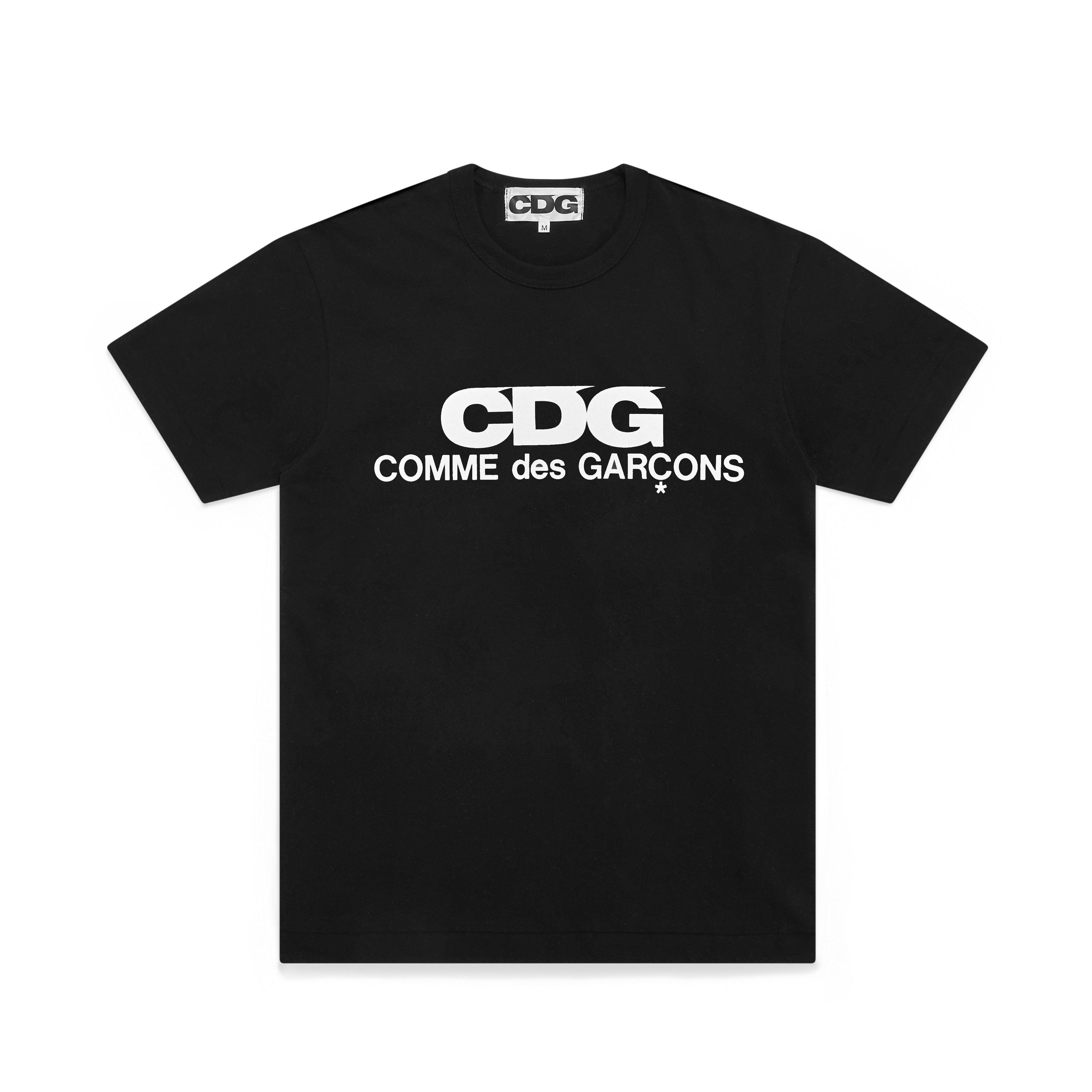 Cdg - CDG Logo T-Shirt - (Black) by COMME DES GARCONS