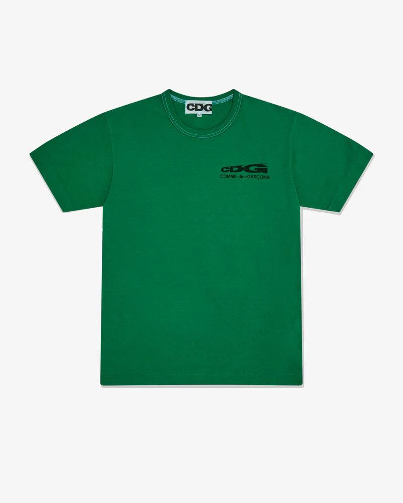 Cdg - Overdyed Logo T-Shirt - (Green) by COMME DES GARCONS