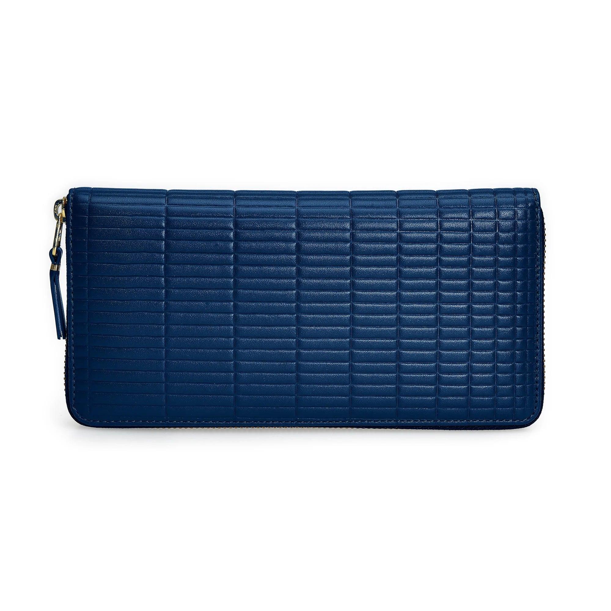 Cdg Wallet - Brick Long Wallet - (Blue SA0110BK) by COMME DES GARCONS