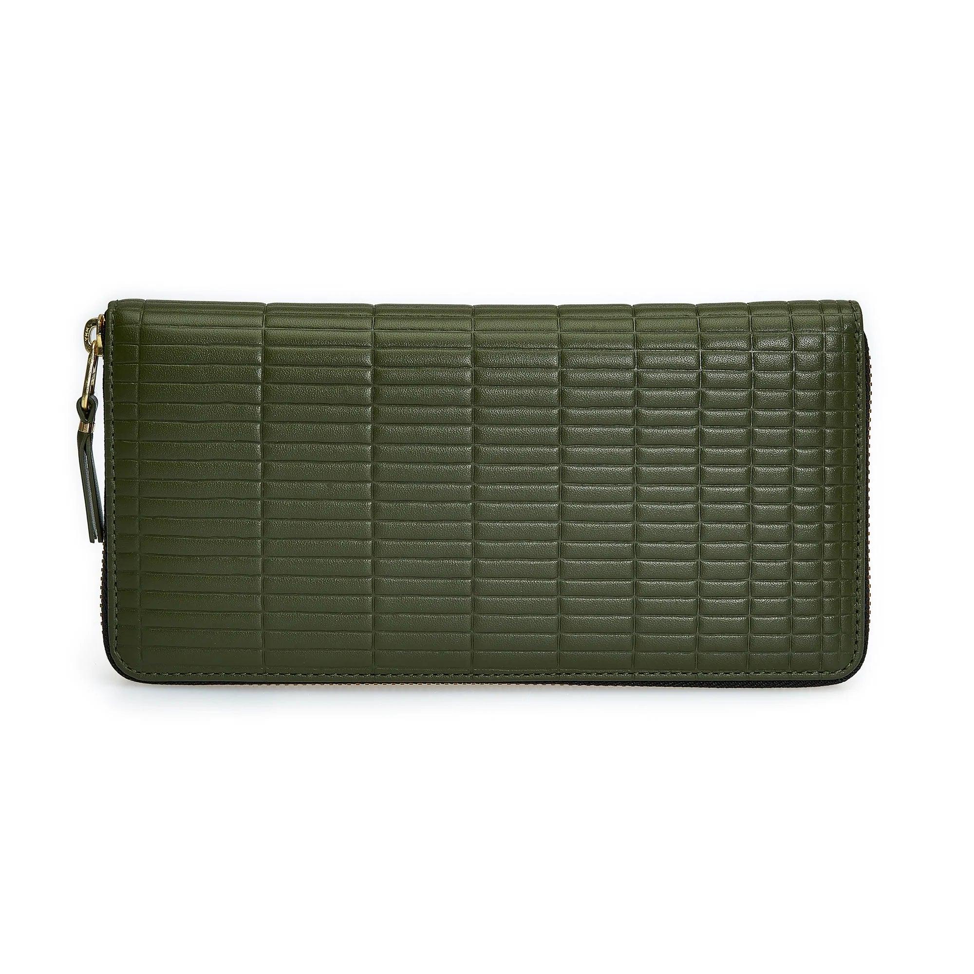 Cdg Wallet - Brick Long Wallet - (Khaki SA0110BK) by COMME DES GARCONS