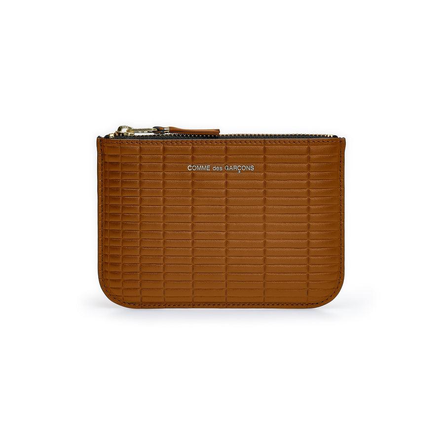 Cdg Wallet - Brick Small Pouch - (Beige SA8100BK) by COMME DES GARCONS