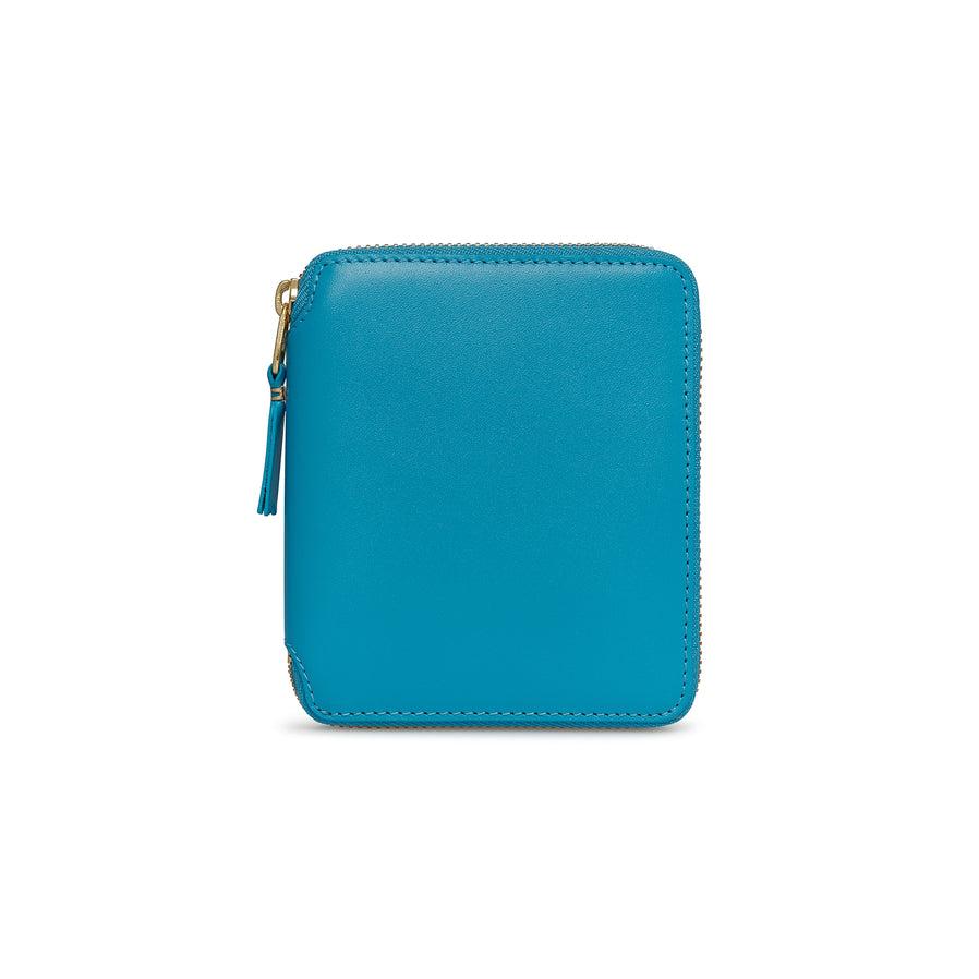 Cdg Wallet - Classic Full Zip Around Wallet - (Blue SA2100) by COMME DES GARCONS