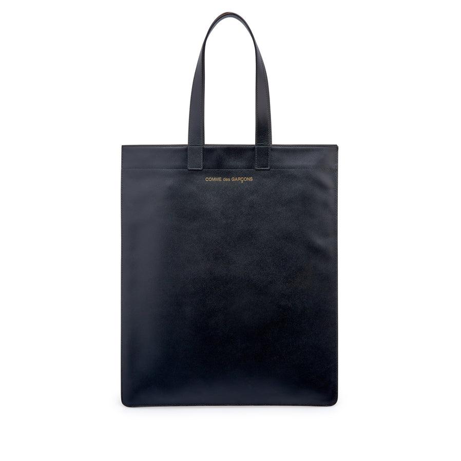 Cdg Wallet - Classic Leather Tote Bag - (Black SA9002) by COMME DES GARCONS
