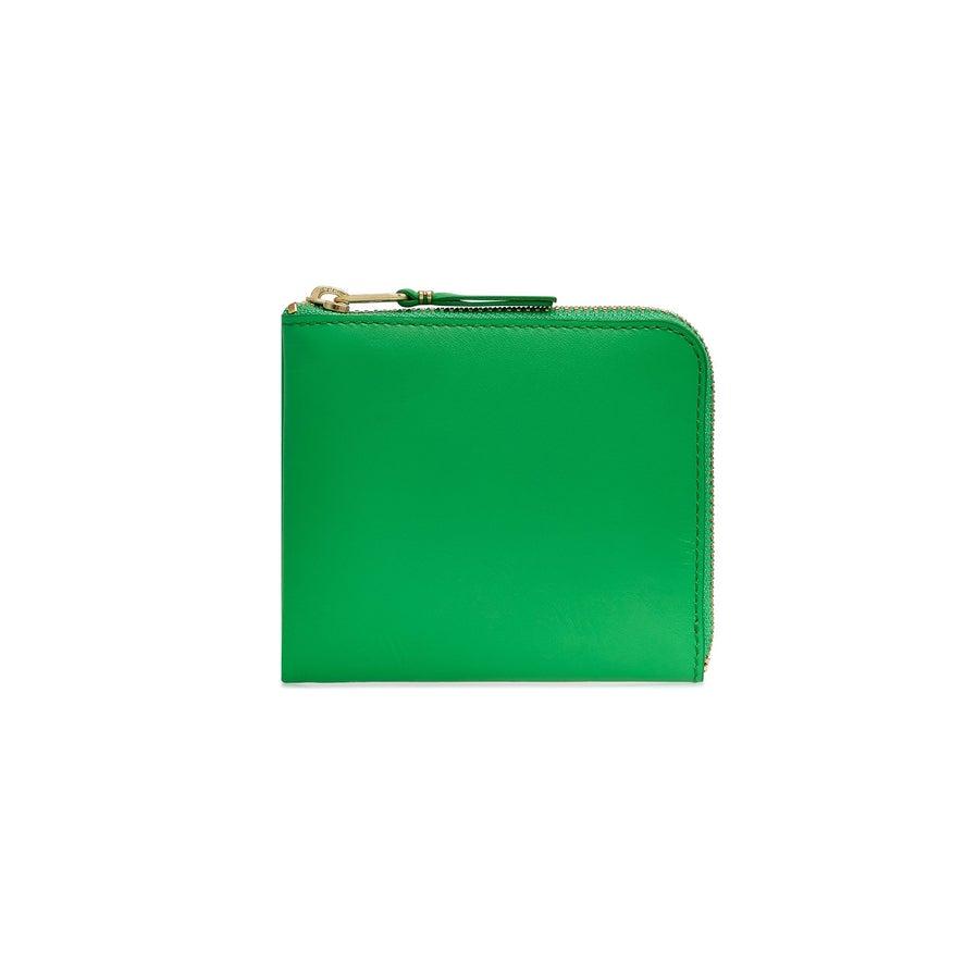 Cdg Wallet - Classic Zip Around Wallet - (Green SA3100) by COMME DES GARCONS
