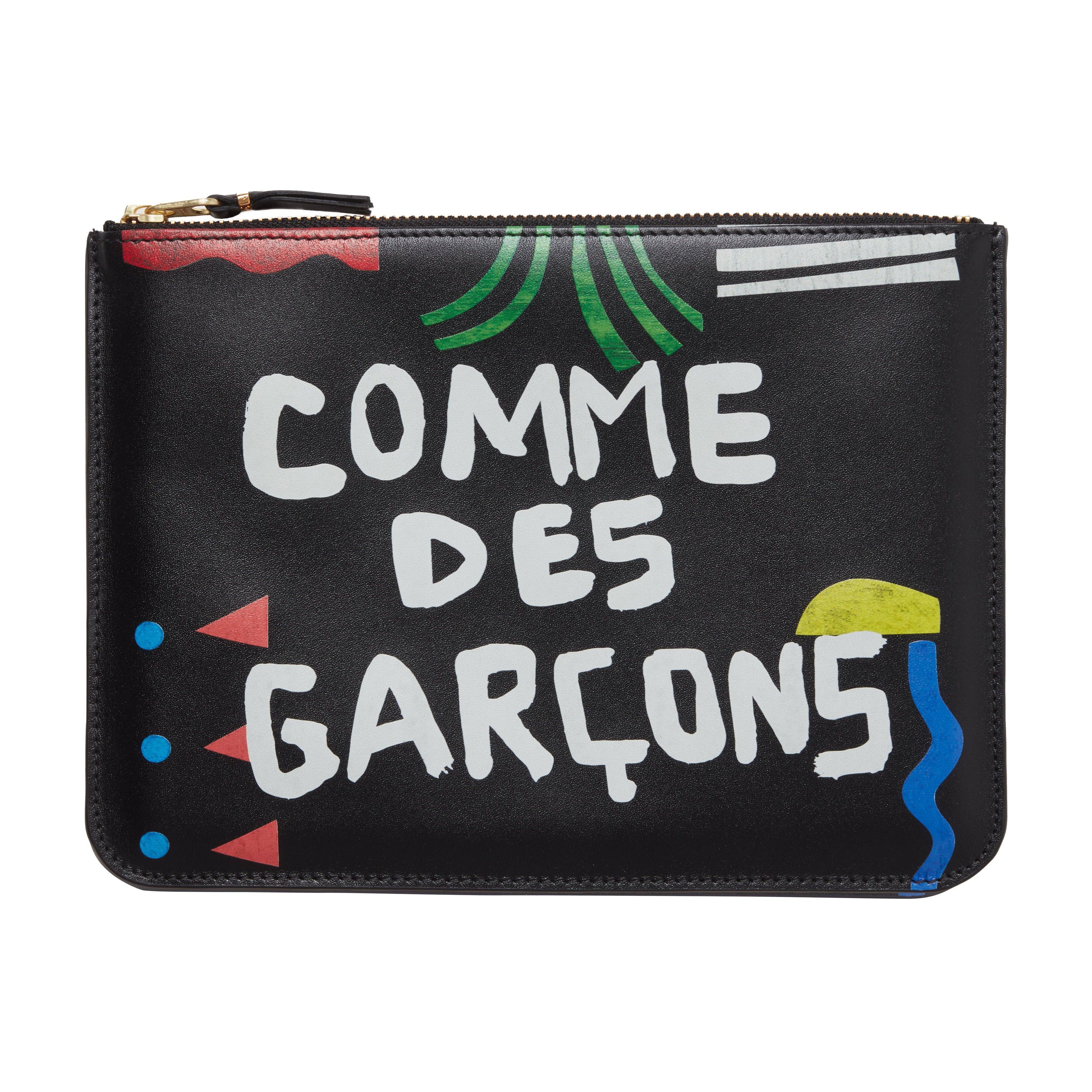 Cdg Wallet - Diana Ejaita Zip Pouch - (Black SA5100DJ) by COMME DES GARCONS