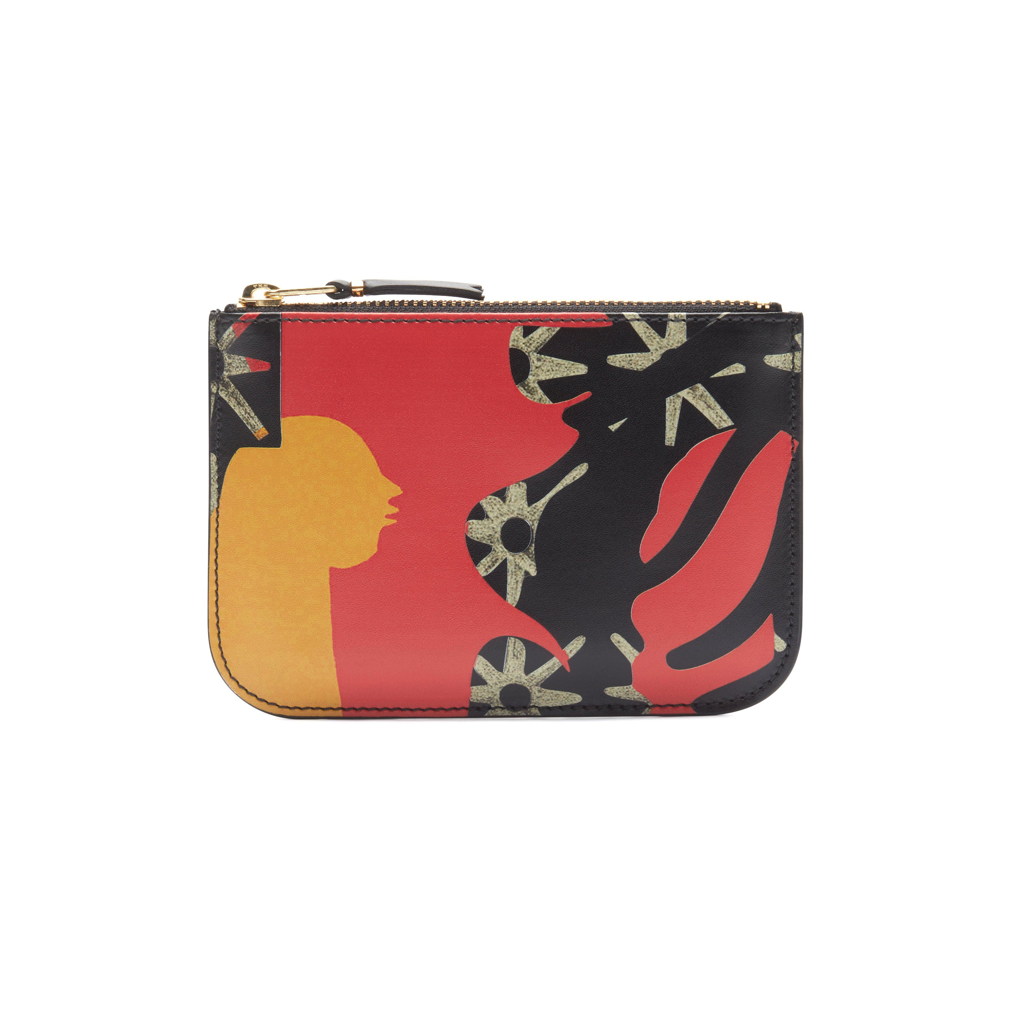 Cdg Wallet - Diana Ejaita Zip Pouch - (Black SA8100DJ) by COMME DES GARCONS