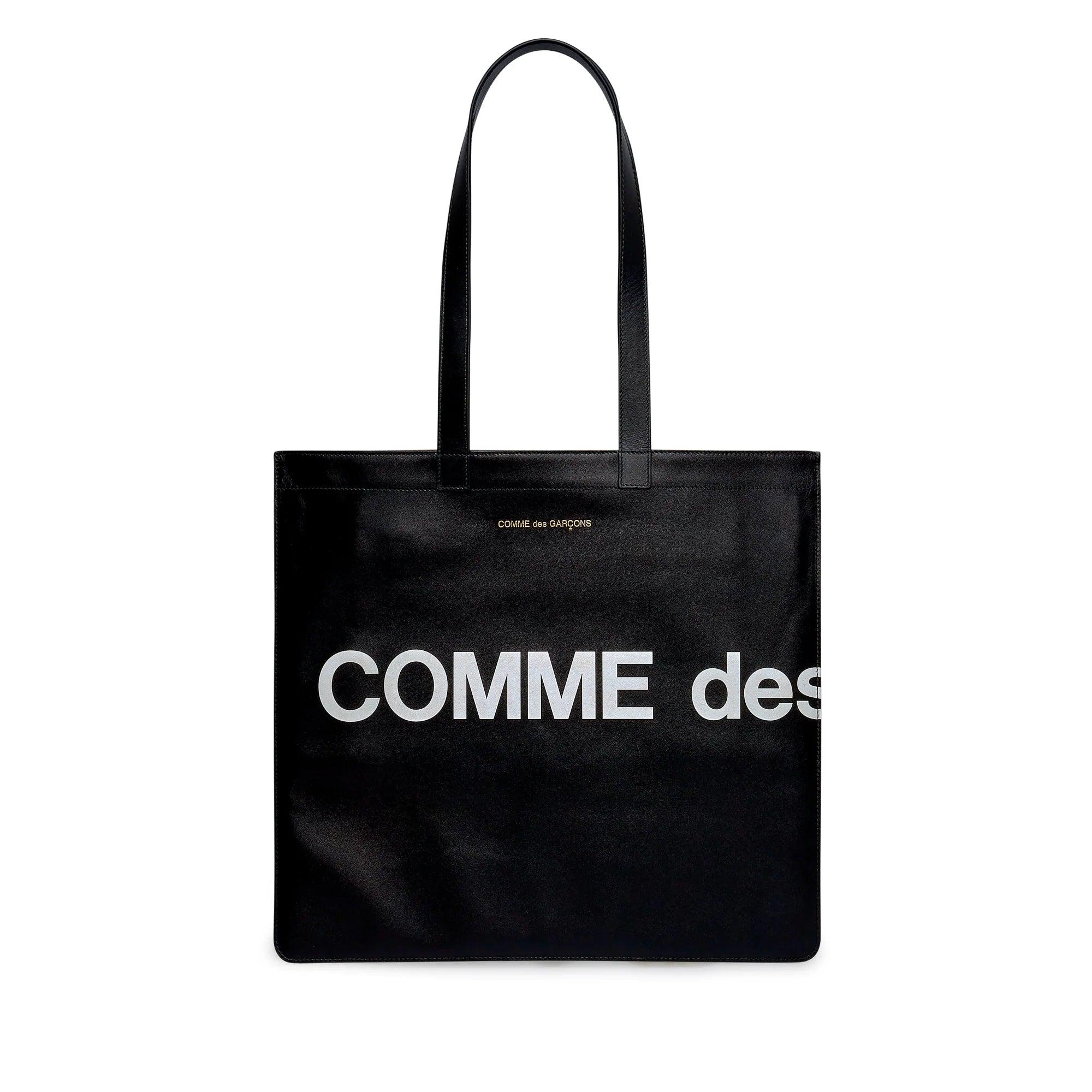 Cdg Wallet - Huge Logo Tote Bag - (Black SA9001HL) by COMME DES GARCONS