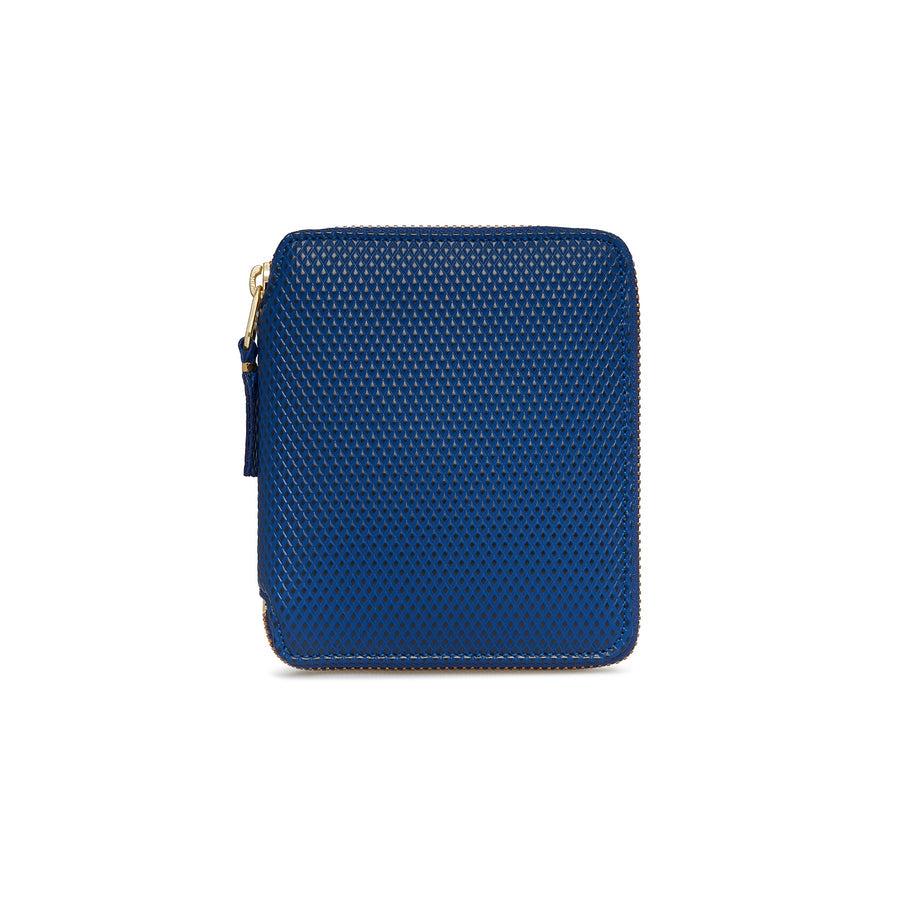 Cdg Wallet - Luxury Full Zip Around Wallet - (Blue SA2100LG) by COMME DES GARCONS