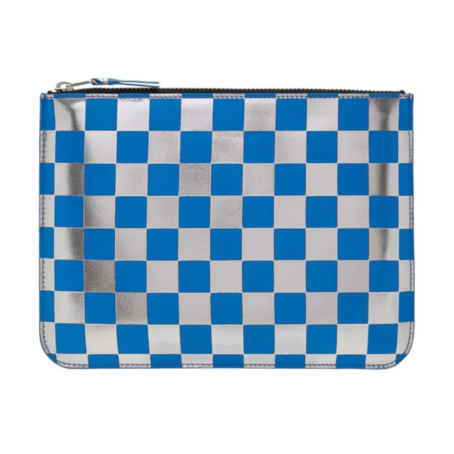 Cdg Wallet - Optical Group Zip Pouch - (Blue SA5100GB) by COMME DES GARCONS