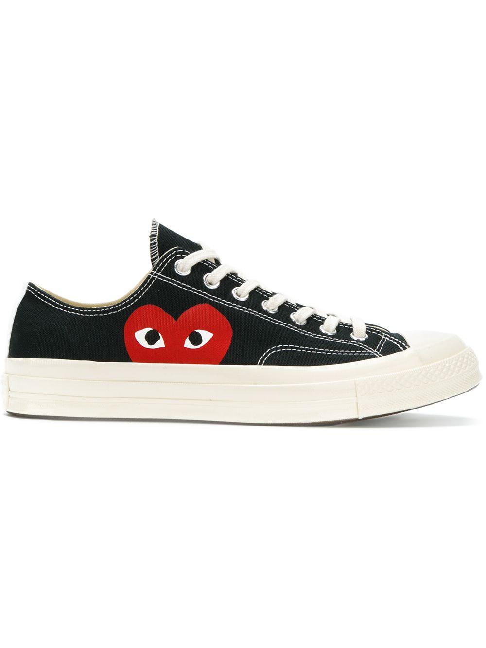 Chuck 70 heart-print sneakers by COMME DES GARCONS