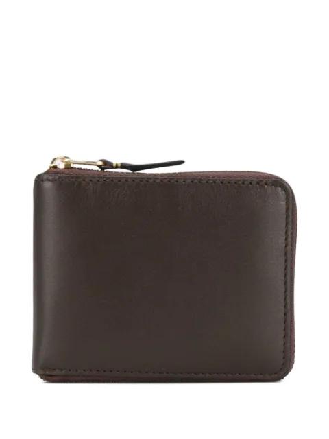 Classic zip-fastening leather wallet by COMME DES GARCONS