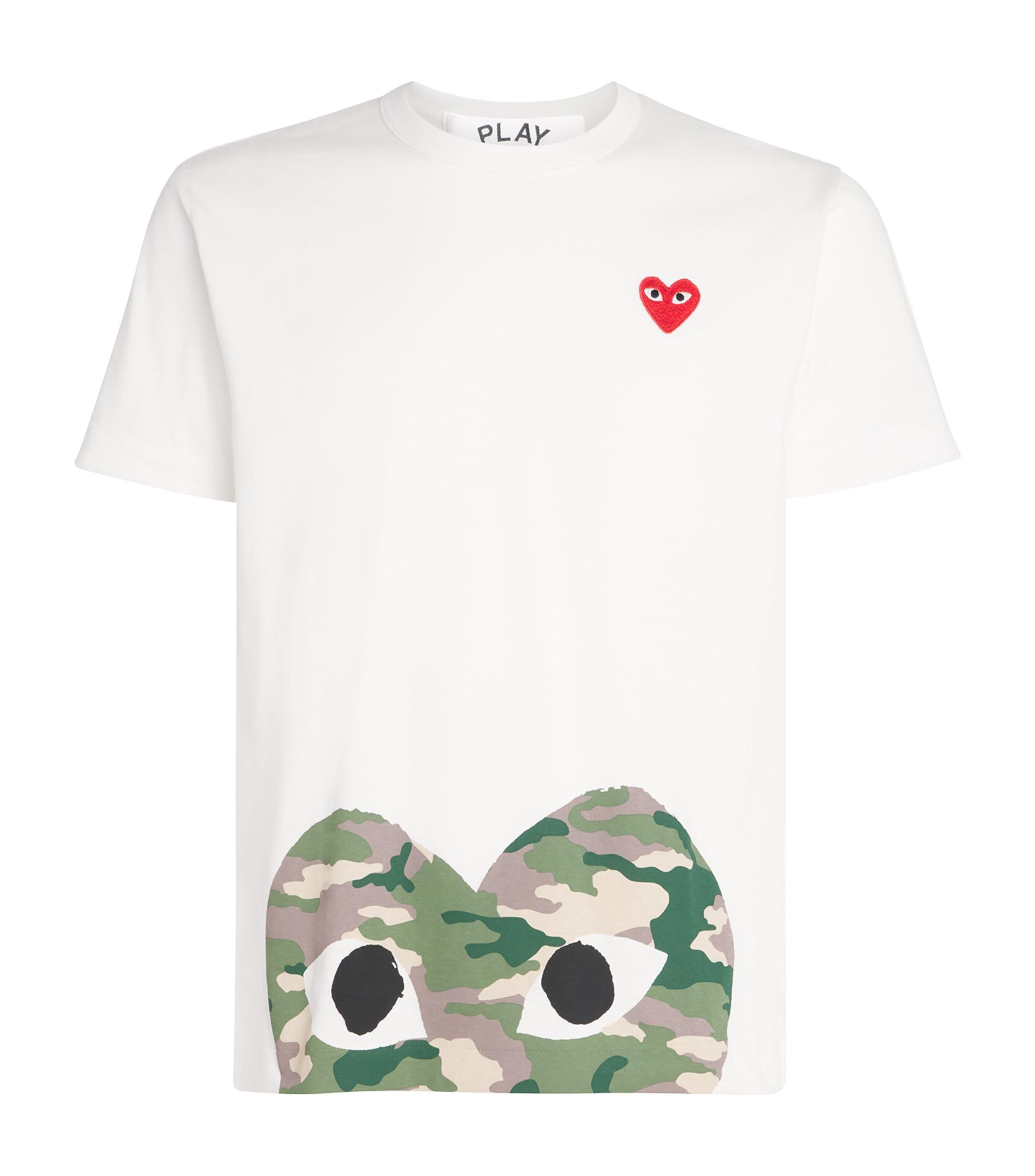 Comme Des Garçons Play Camouflage Half Heart Logo T-Shirt by COMME DES GARCONS