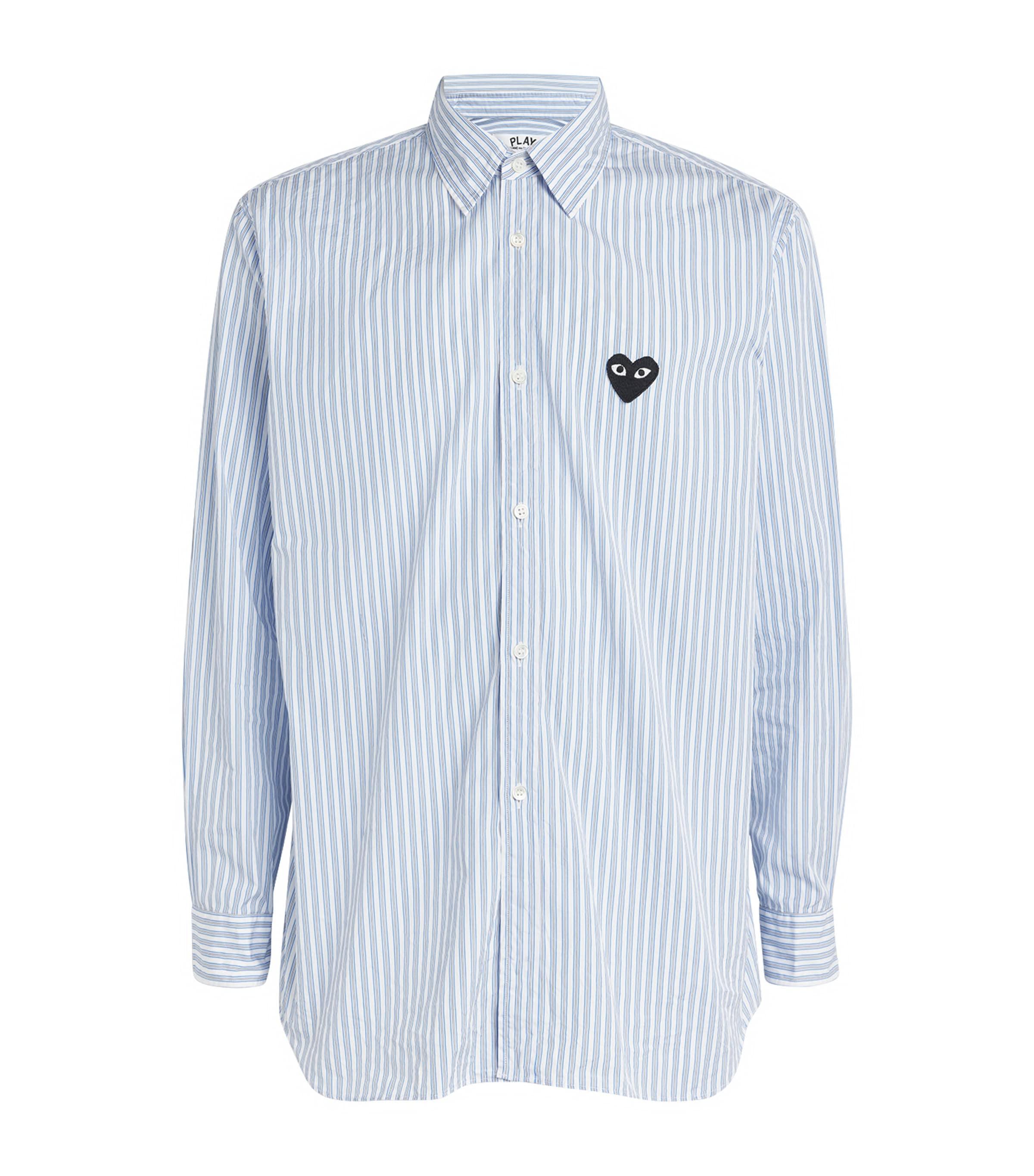 Comme Des Garçons Play Striped Heart Shirt by COMME DES GARCONS