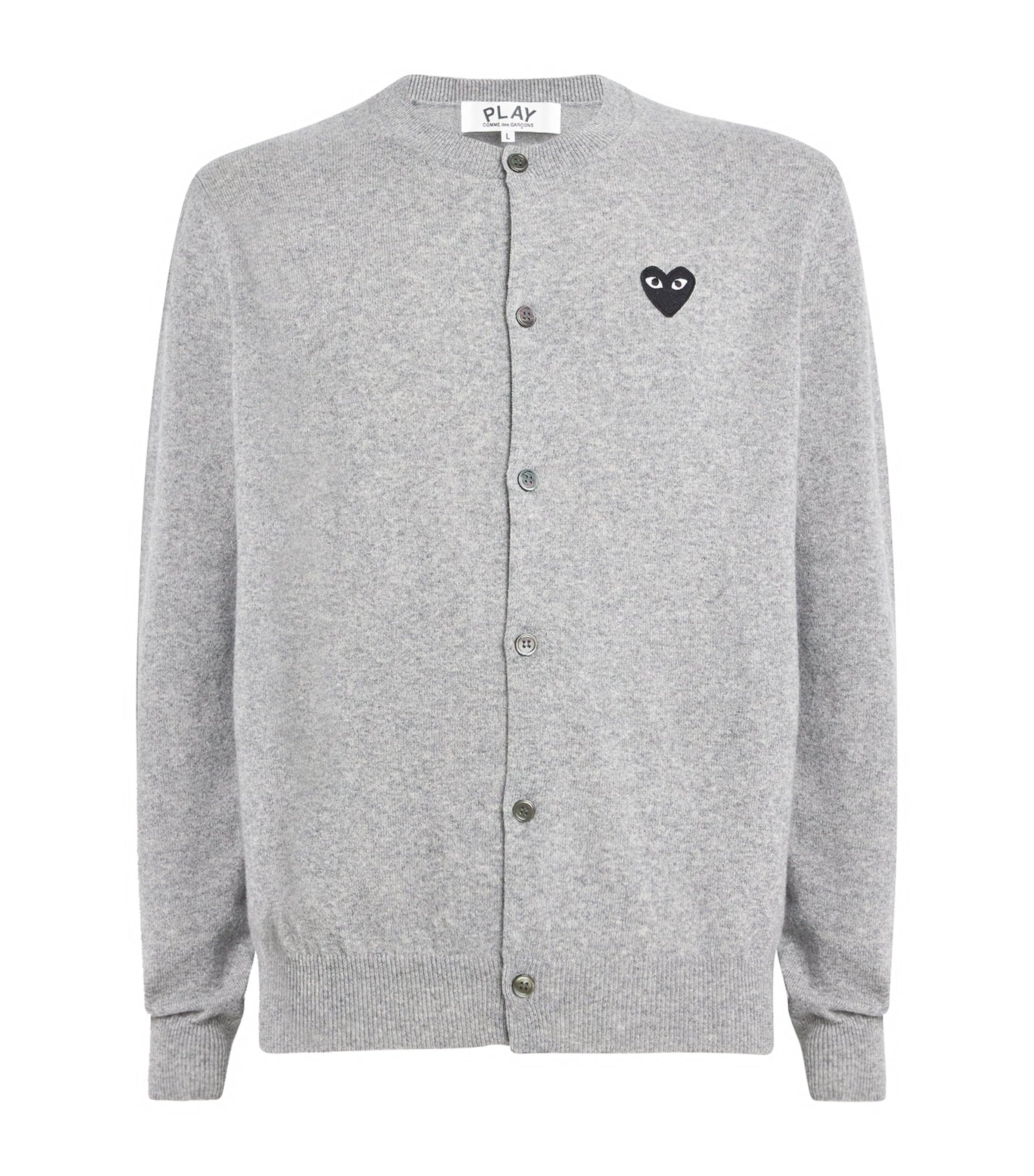 Comme Des Garçons Play Wool Heart Cardigan by COMME DES GARCONS