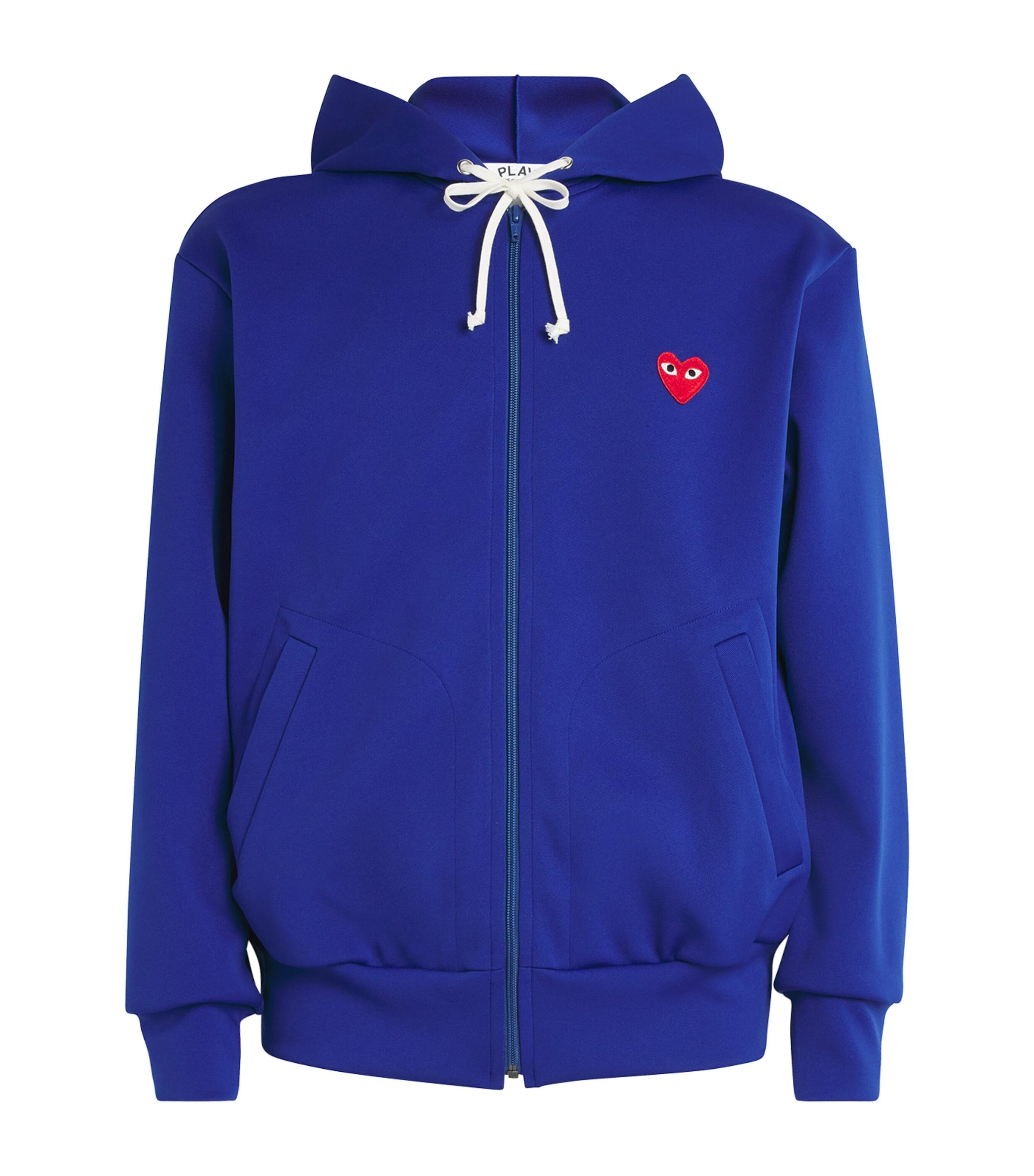 Comme Des Garçons Play Zip-Up Heart Hoodie by COMME DES GARCONS