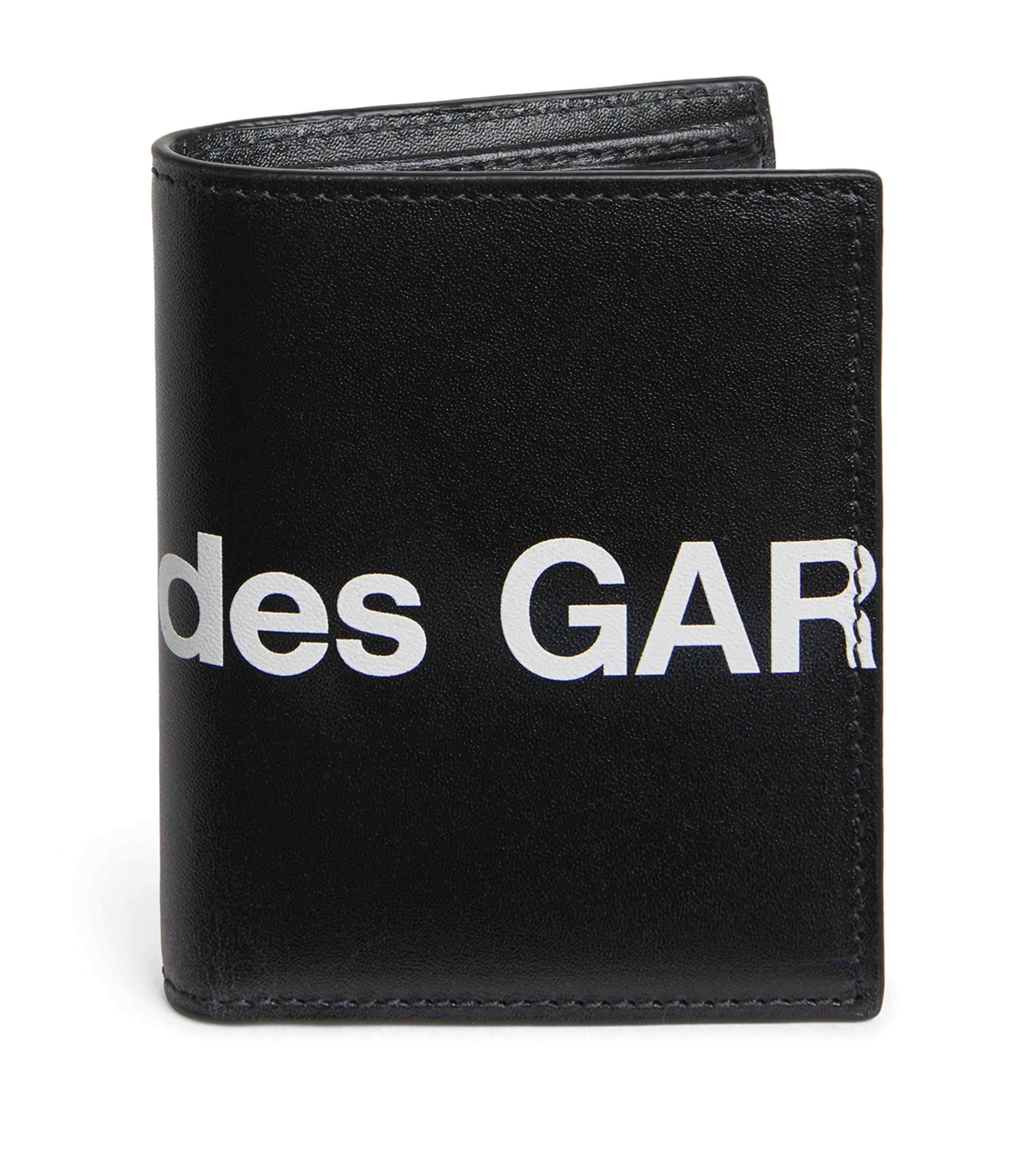 Comme Des Garçons Wallet Leather Logo Bifold Wallet by COMME DES GARCONS