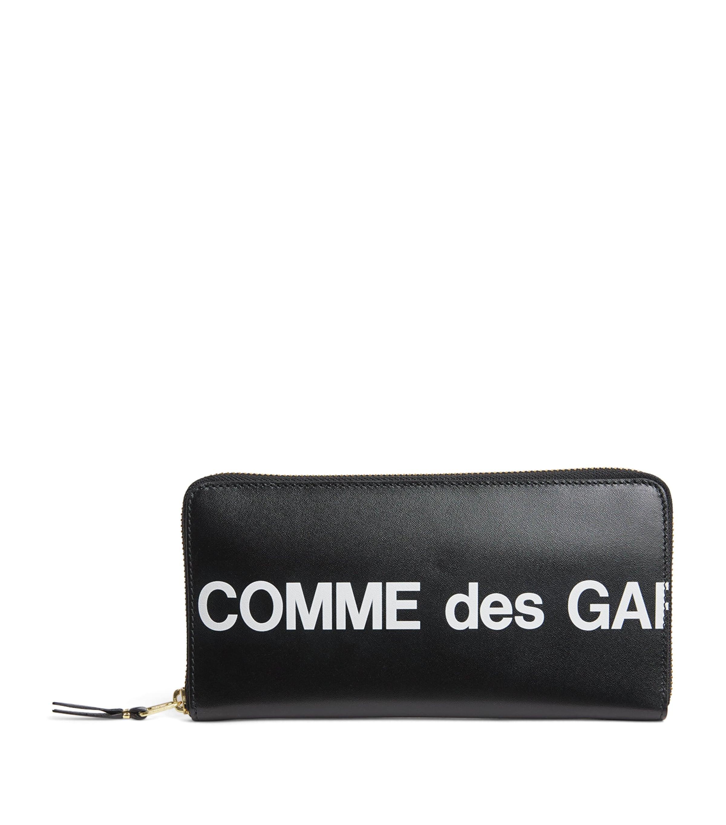 Comme Des Garçons Wallet Leather Logo Print Wallet by COMME DES GARCONS