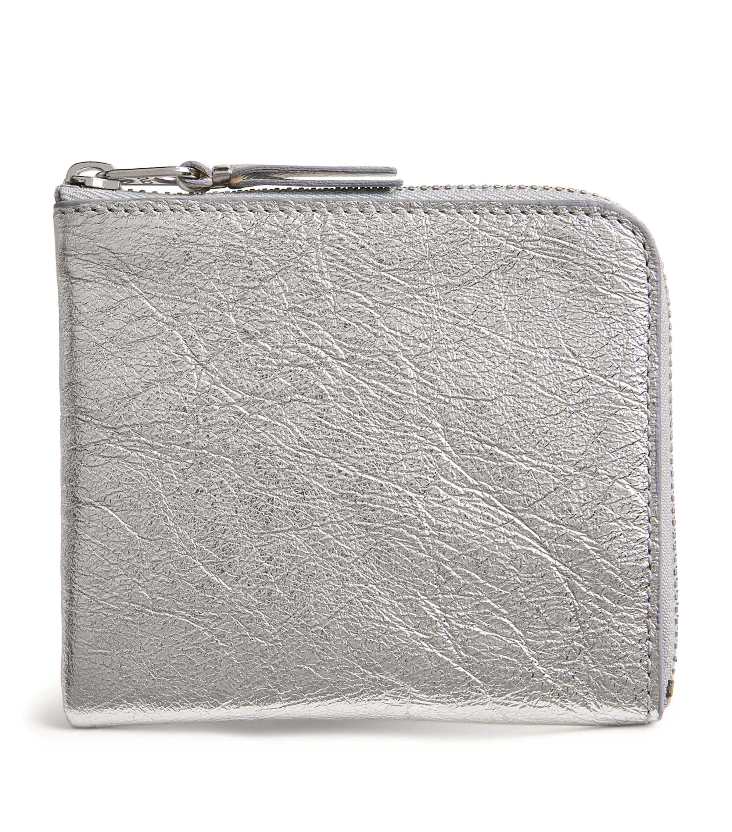 Comme Des Garçons Wallet Small Leather Half-Zip Wallet by COMME DES GARCONS