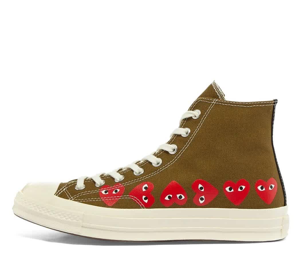 Comme Des Garcons X Converse Chuck Taylor Multi Heart High-top Sneakers by COMME DES GARCONS Comme Des Garcons X Converse Chuck Taylor Multi Heart High-top Sneakers by COMME DES GARCONS