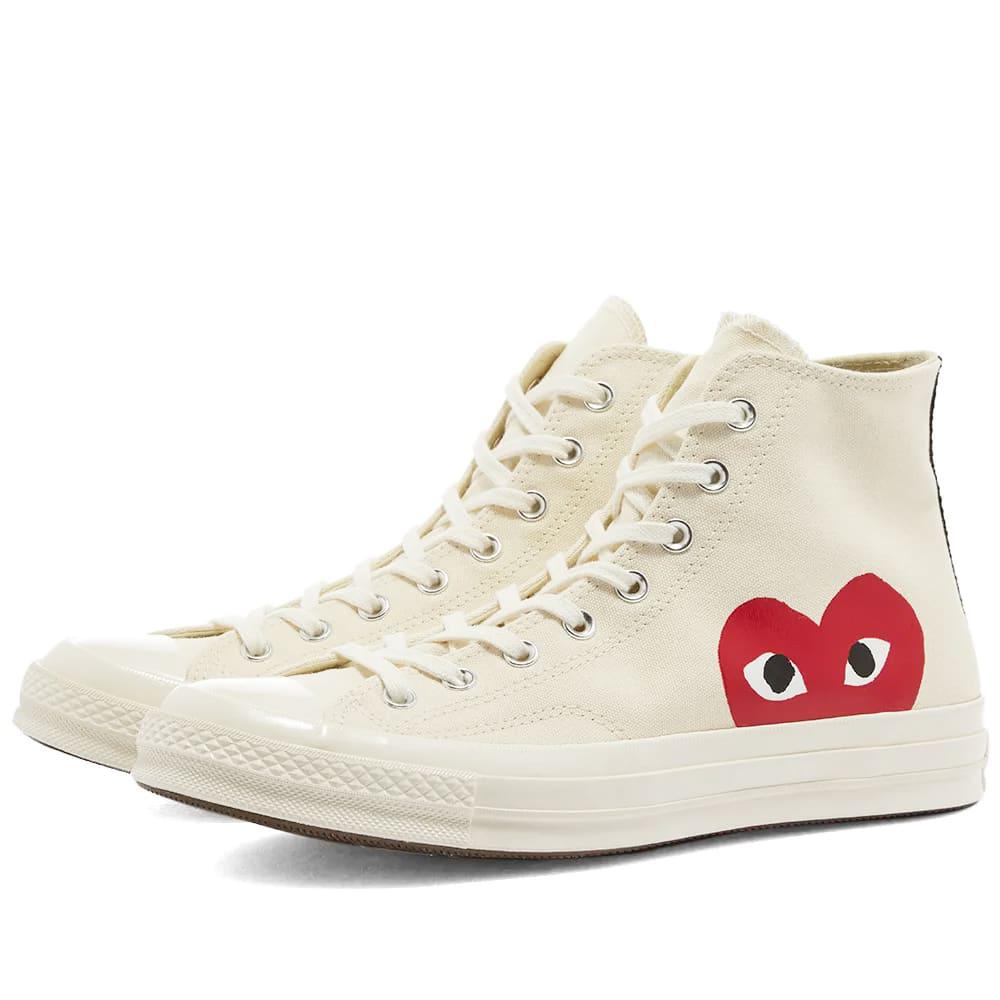 Comme des Garçons Play x Converse Chuck Taylor 1970s Hi by COMME DES GARCONS