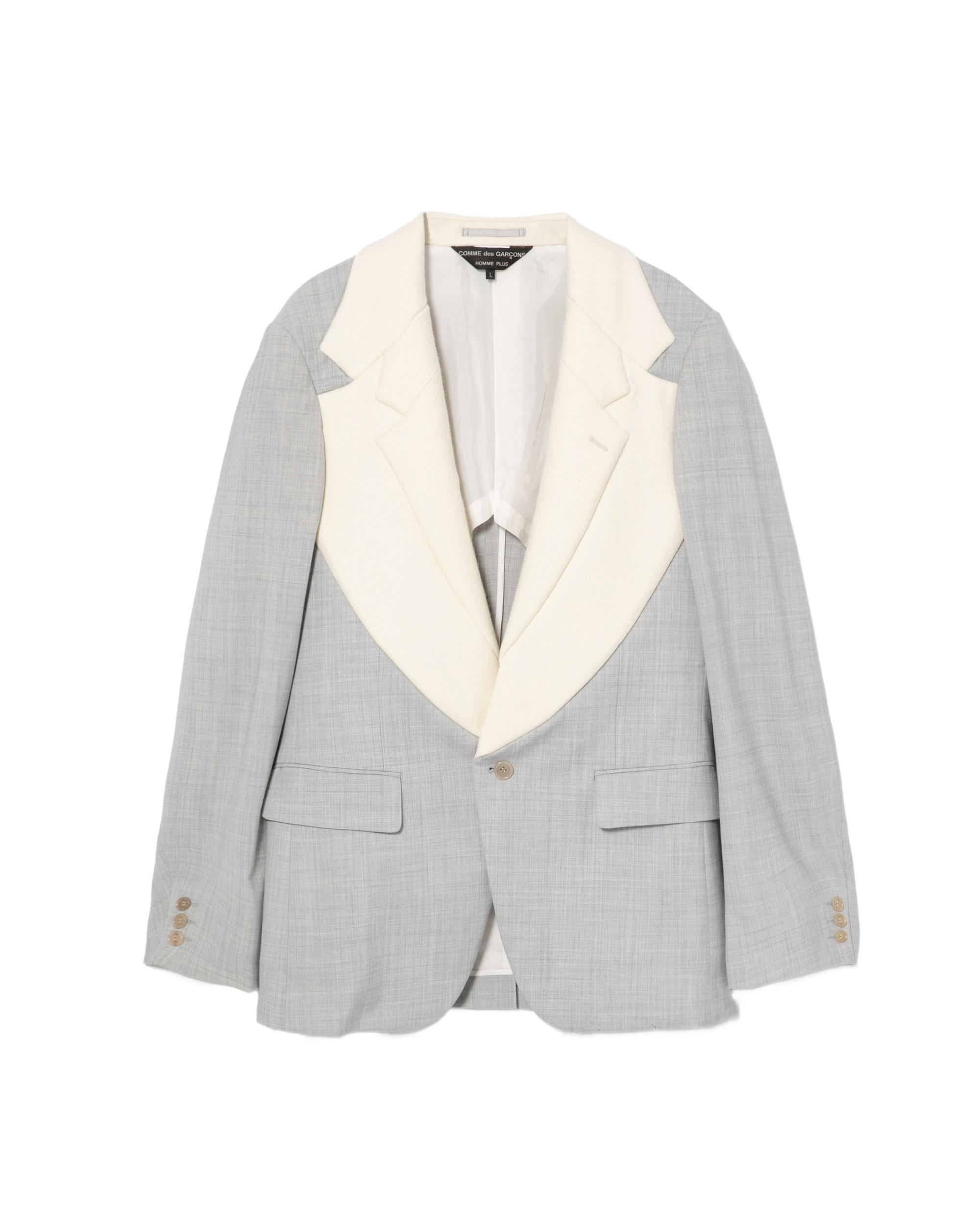 Contrast lapel blazer by COMME DES GARCONS