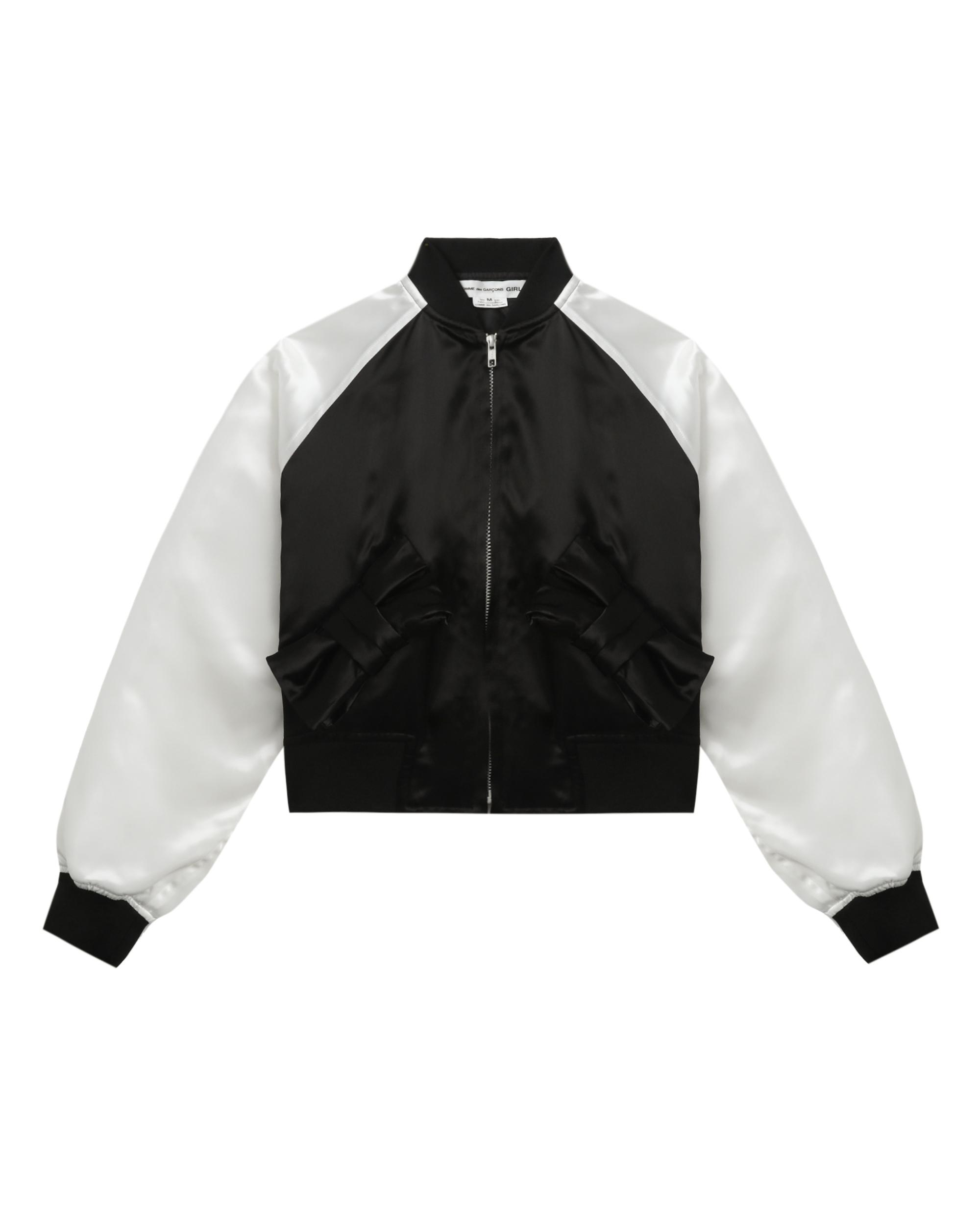 Cropped satin bomber jacket by COMME DES GARCONS