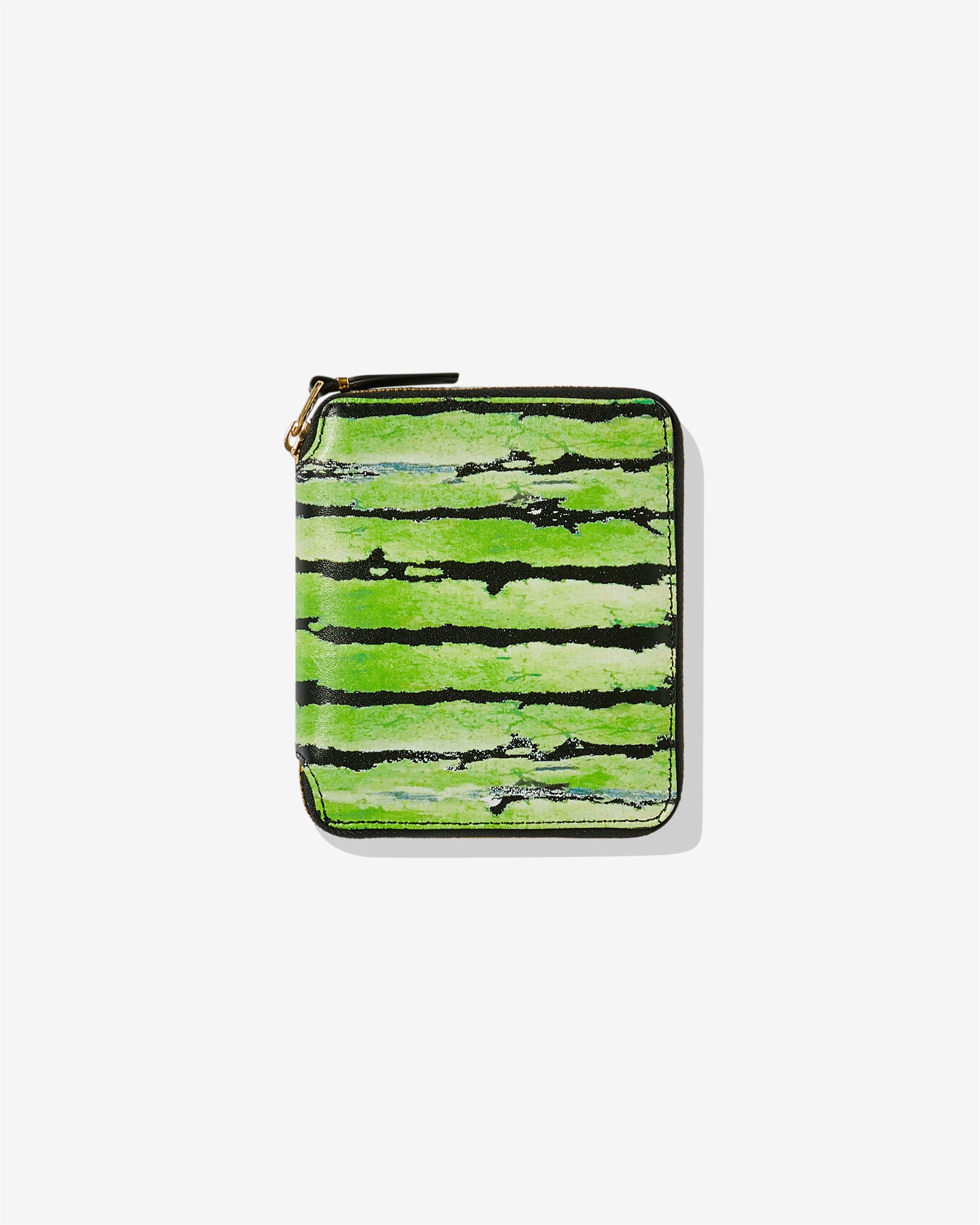Denim Tears - CDG Watermelon Full Zip Around Wallet - (Green) SA2100 by COMME DES GARCONS