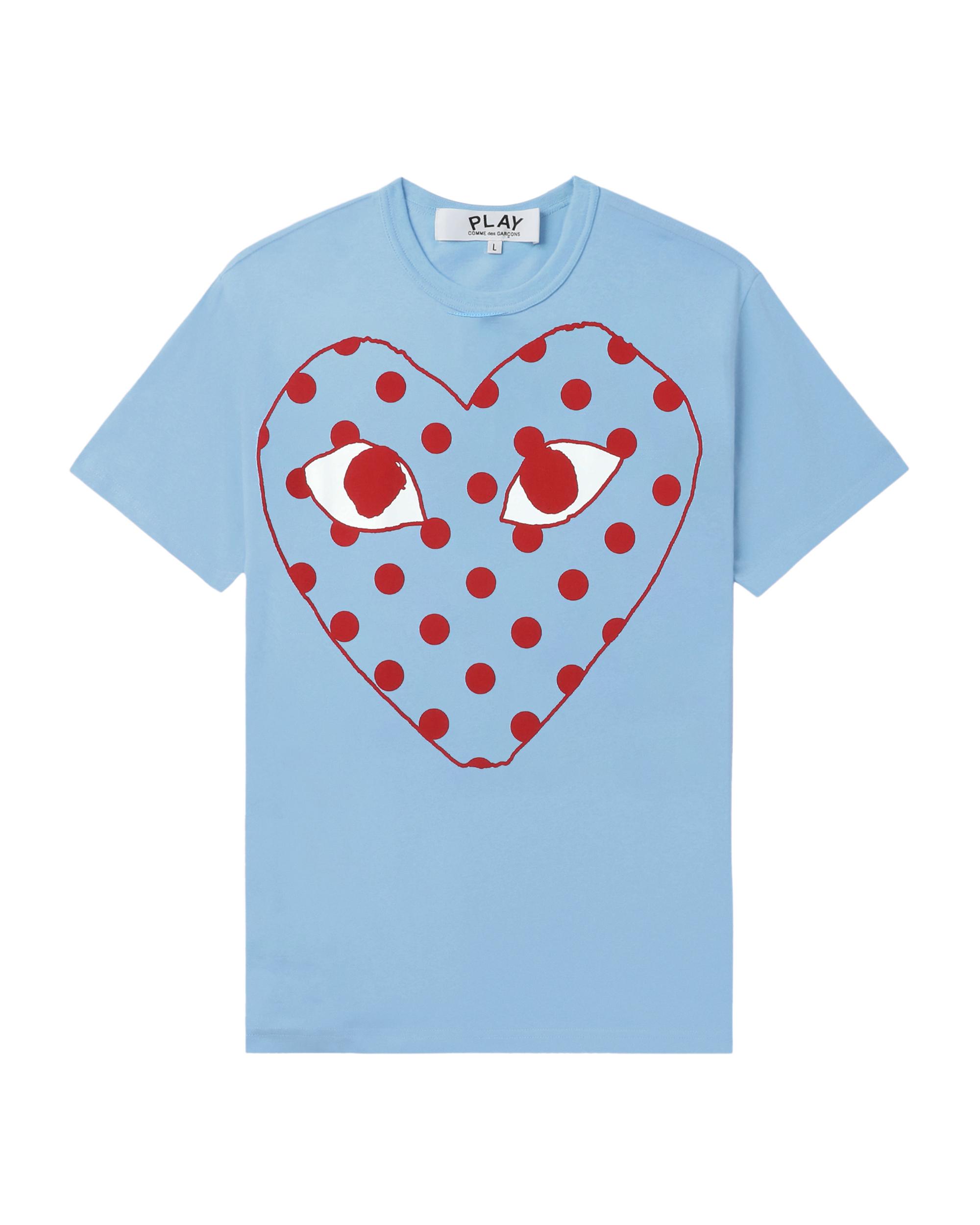 Dotted heart tee by COMME DES GARCONS