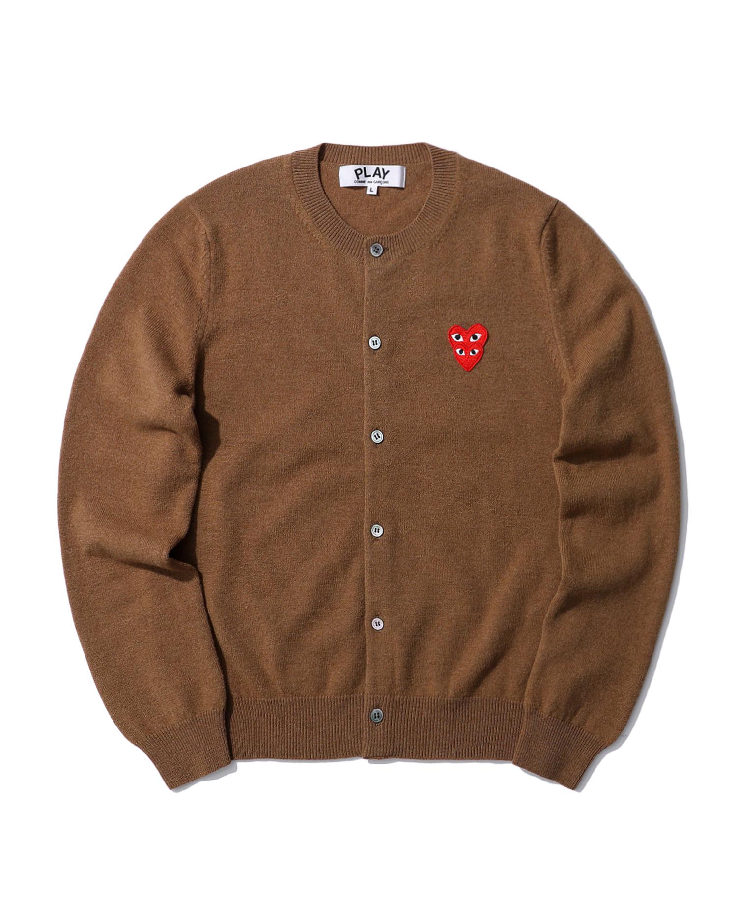 Double heart cardigan by COMME DES GARCONS